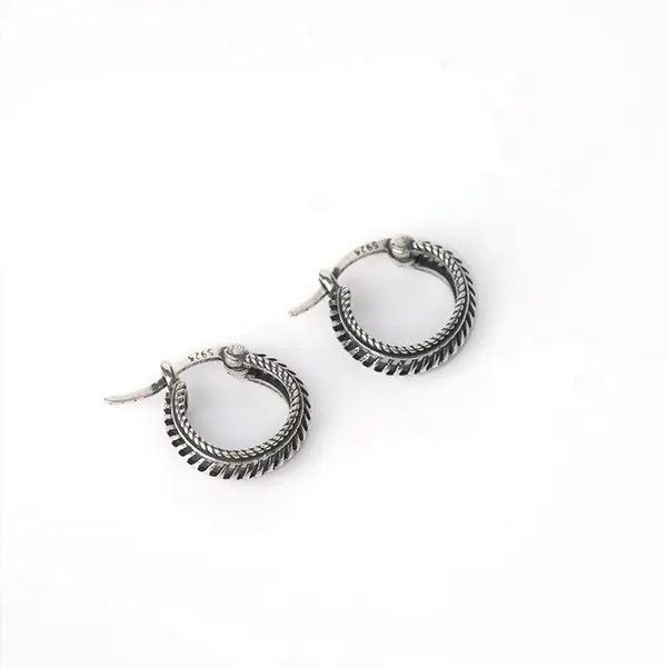 Other 100%925 silver retro punk earrings Size ONE SIZE - 4 Thumbnail