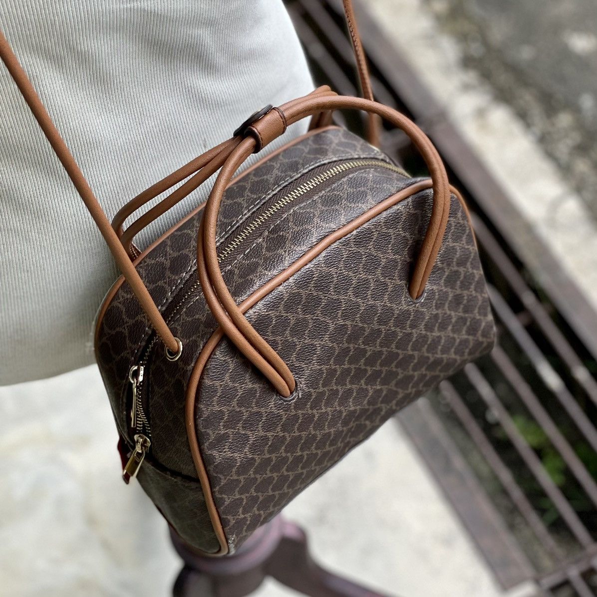 Japanese Brand × Peanuts Snoopy Shimura Bostan 2-Way Crossbody Bag, Macadam Pattern Size ONE SIZE - 6 Thumbnail