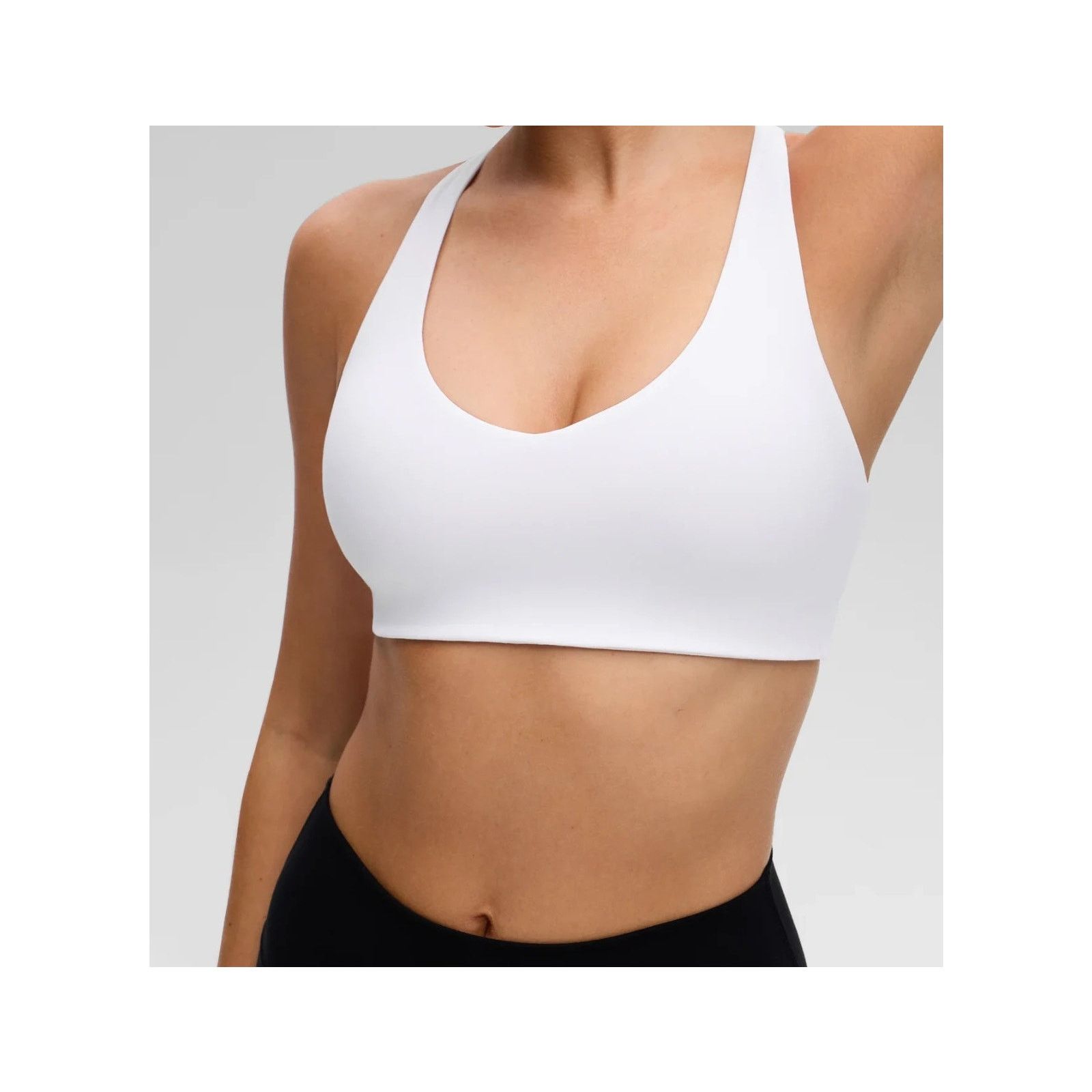 Other CRZ YOGA White Butterluxe Padded Sports Bra Medium New Size ONE SIZE - 7 Thumbnail