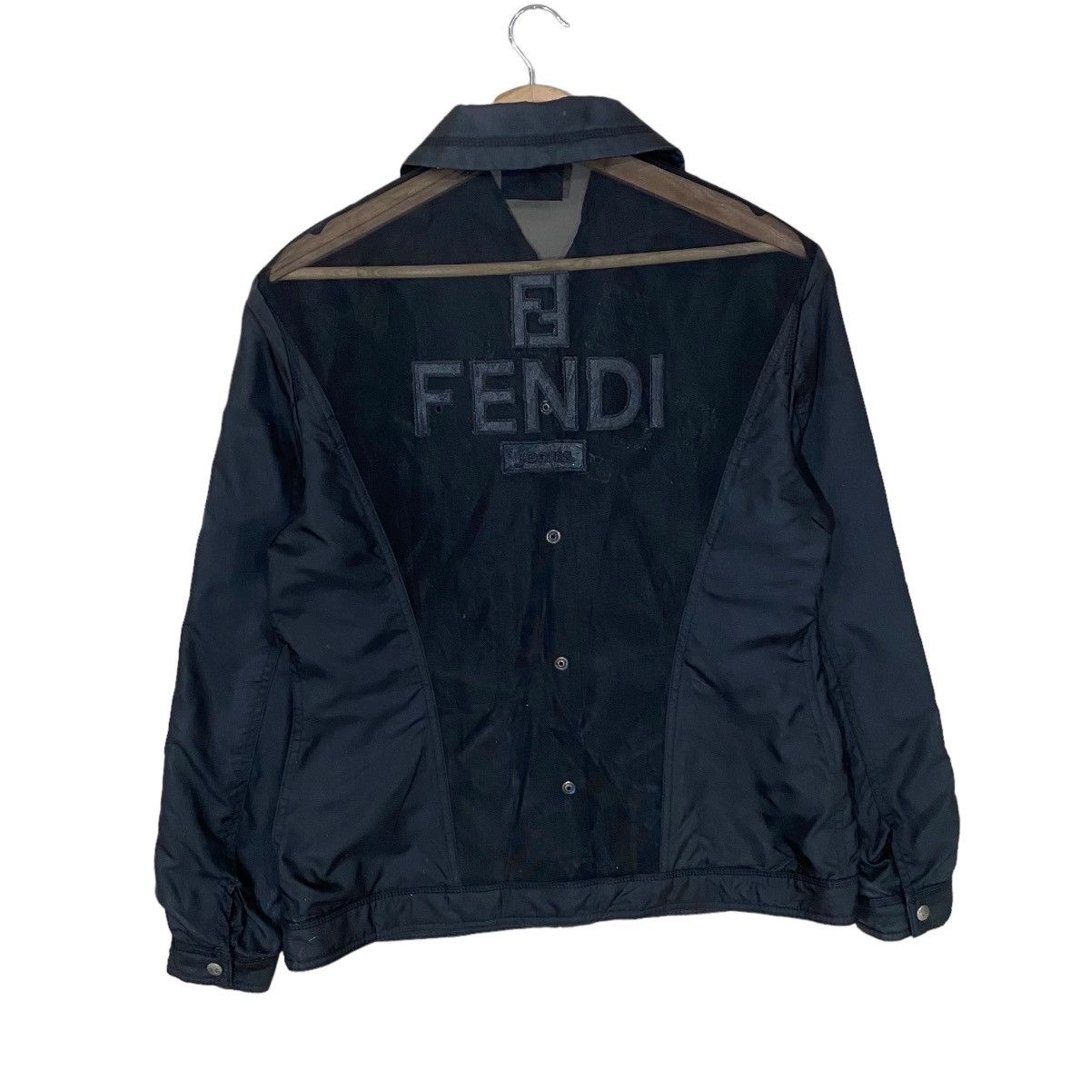 Fendi HEAT🔥FENDI JEANS MESH BACK SNAP FRONT SWINGER JACKET Size US S / EU 44-46 / 1 - 12 Thumbnail