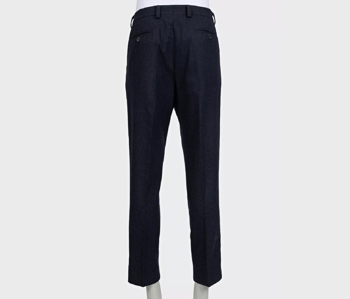 Brunello Cucinelli Brunello Cucinelli Blue Wool Trousers IT54 XXL Size US 38 / EU 54 - 3 Thumbnail