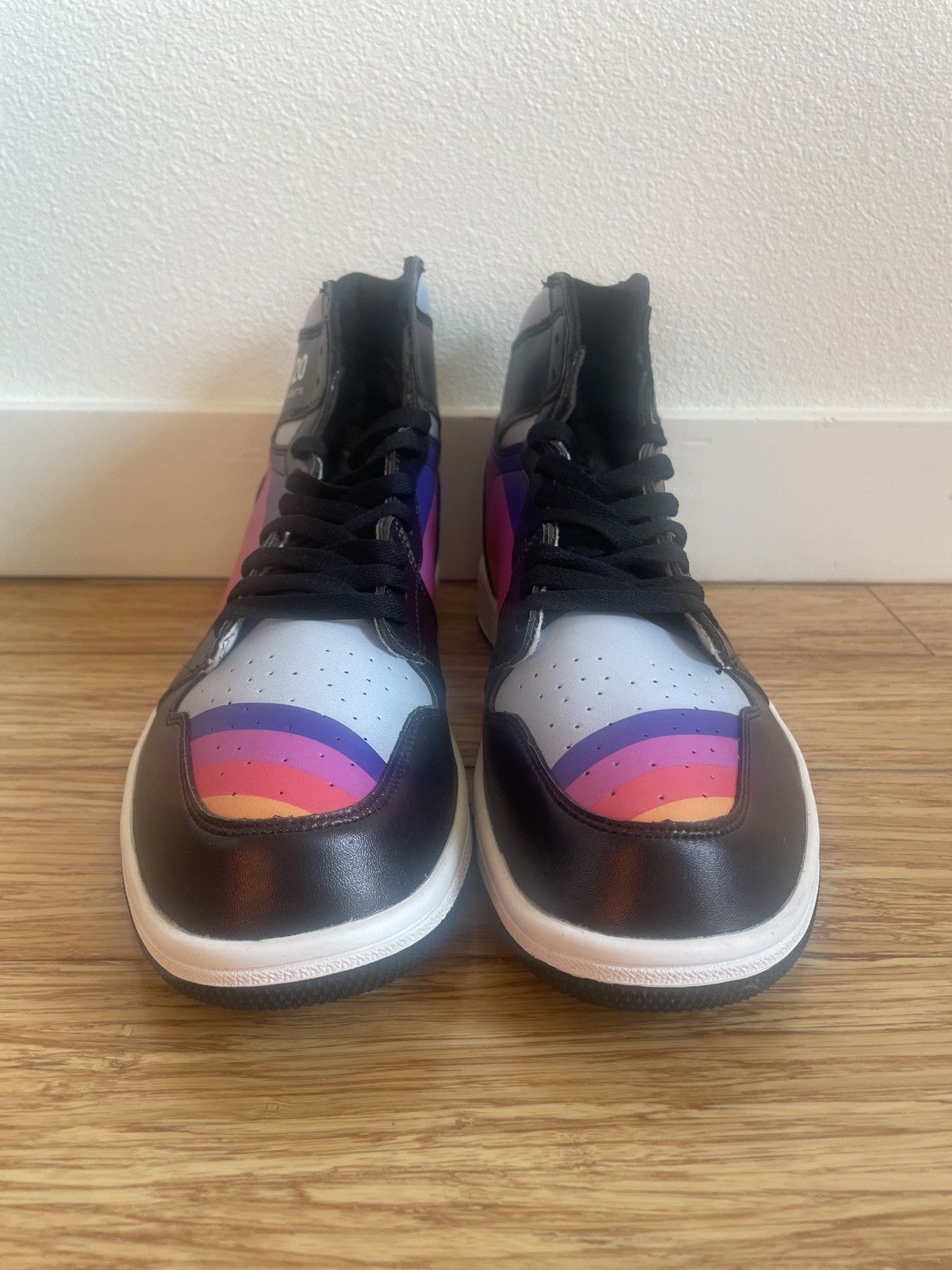 Other T-120 VHS Themed Retrowave Sneakers Size US 12 / EU 45 - 6 Thumbnail