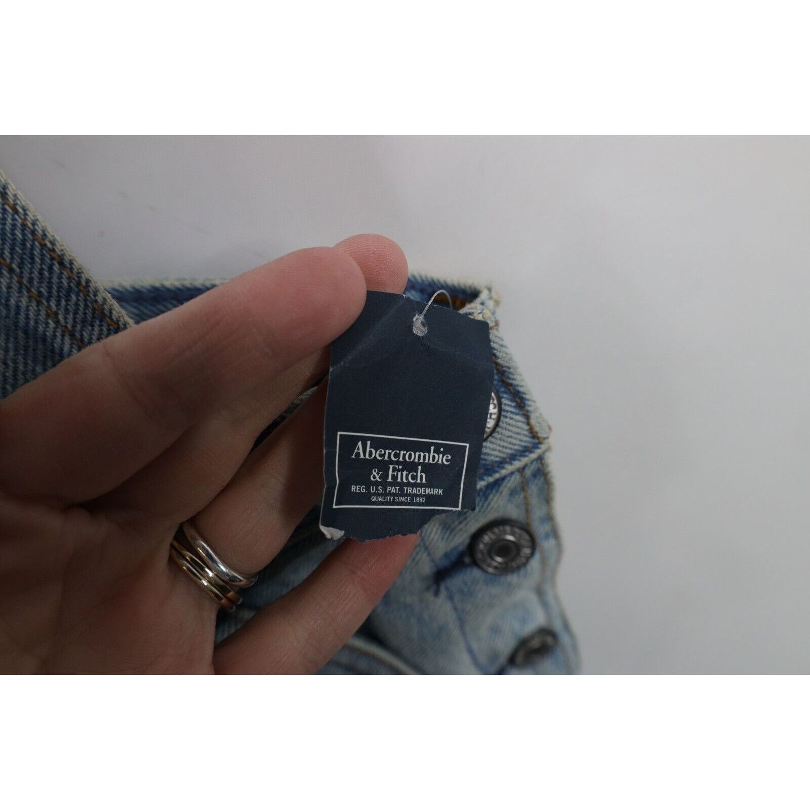 Abercrombie & Fitch × Vintage Deadstock Y2K Abercrombie & Fitch Denim Overalls Dress Size XL / US 12-14 / IT 48-50 - 6 Thumbnail