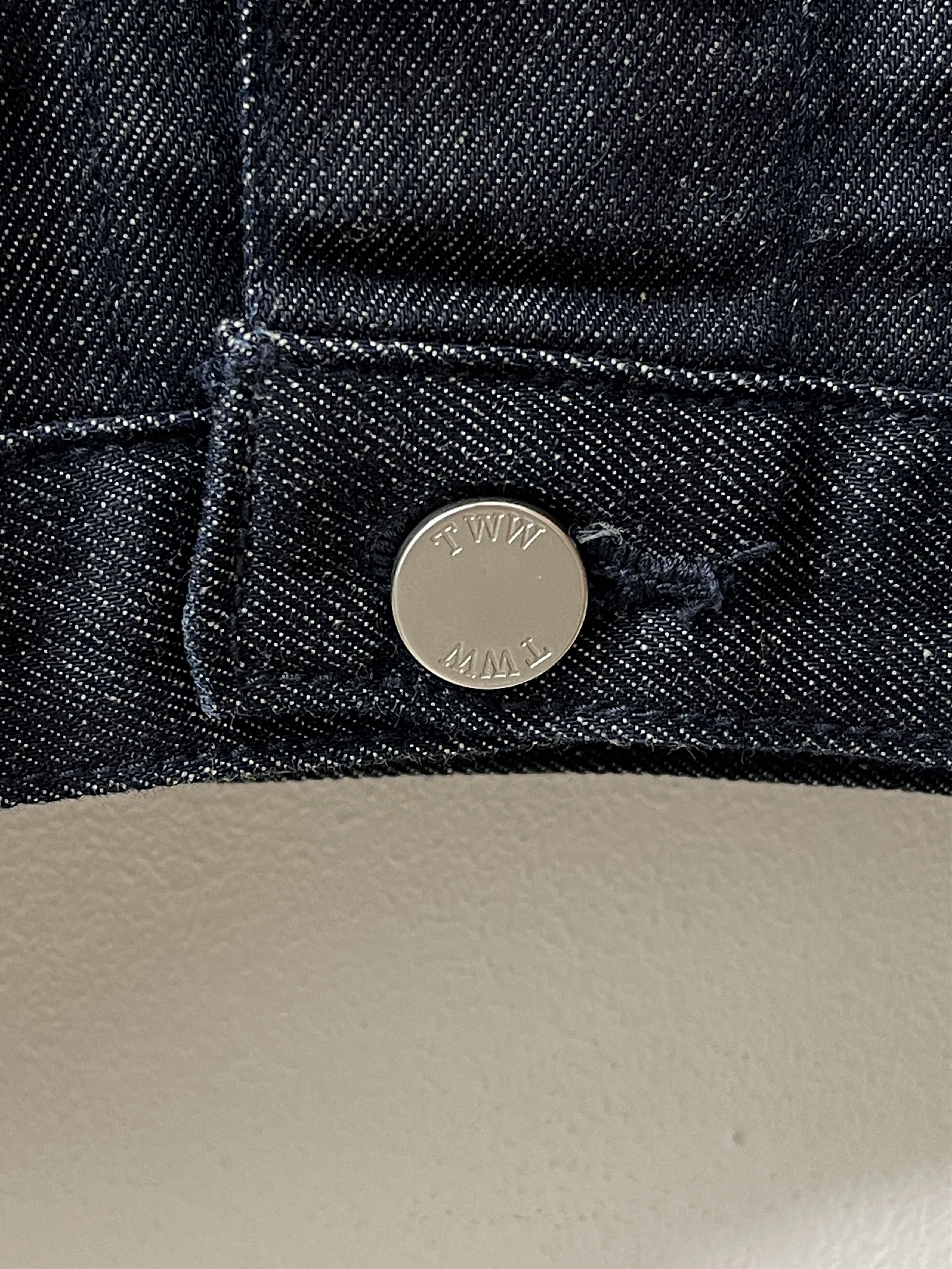 Traditional Weatherwear TWW Glasglow Scotland Type 1 Raw Denim Jacket Size US M / EU 48-50 / 2 - 5 Thumbnail