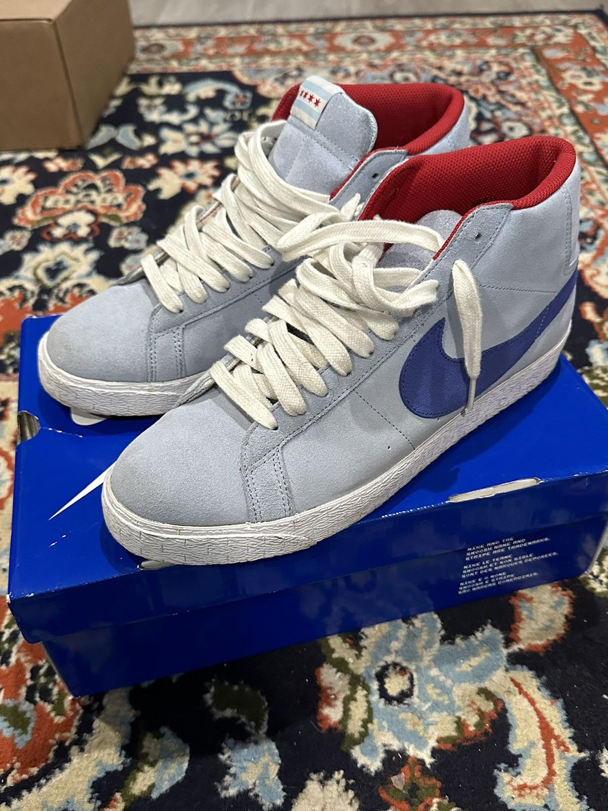 image of Nike Sb Blazer Shoes in Blue, Men's (Size 11)