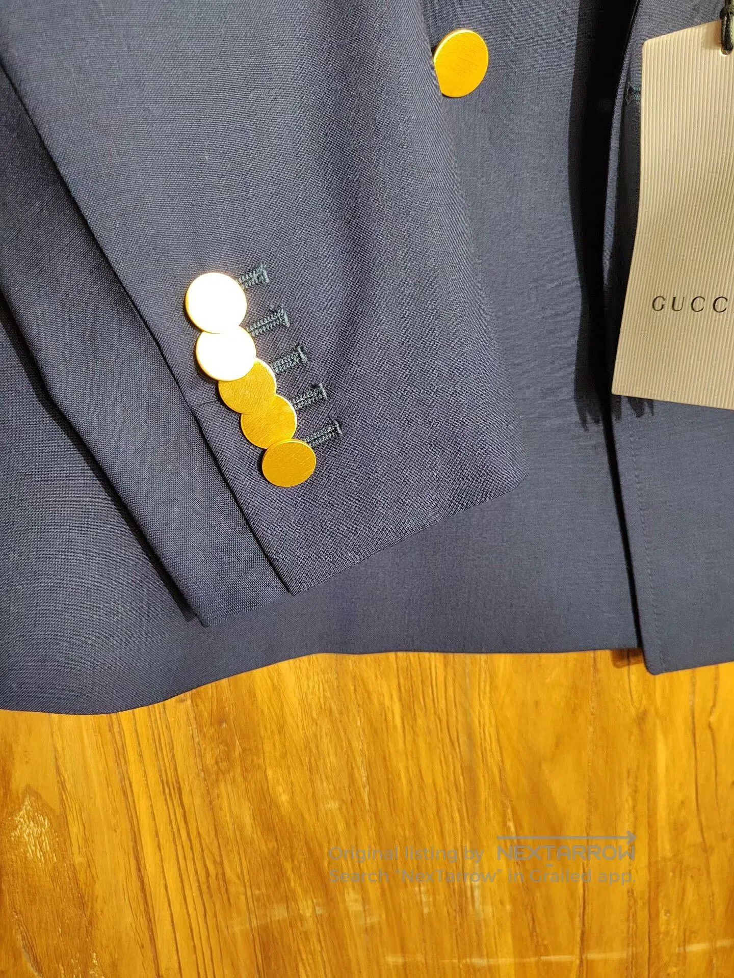 Gucci Gucci Double Breasted Blazer Navy Blue. Size US S / EU 44-46 / 1 - 4 Thumbnail