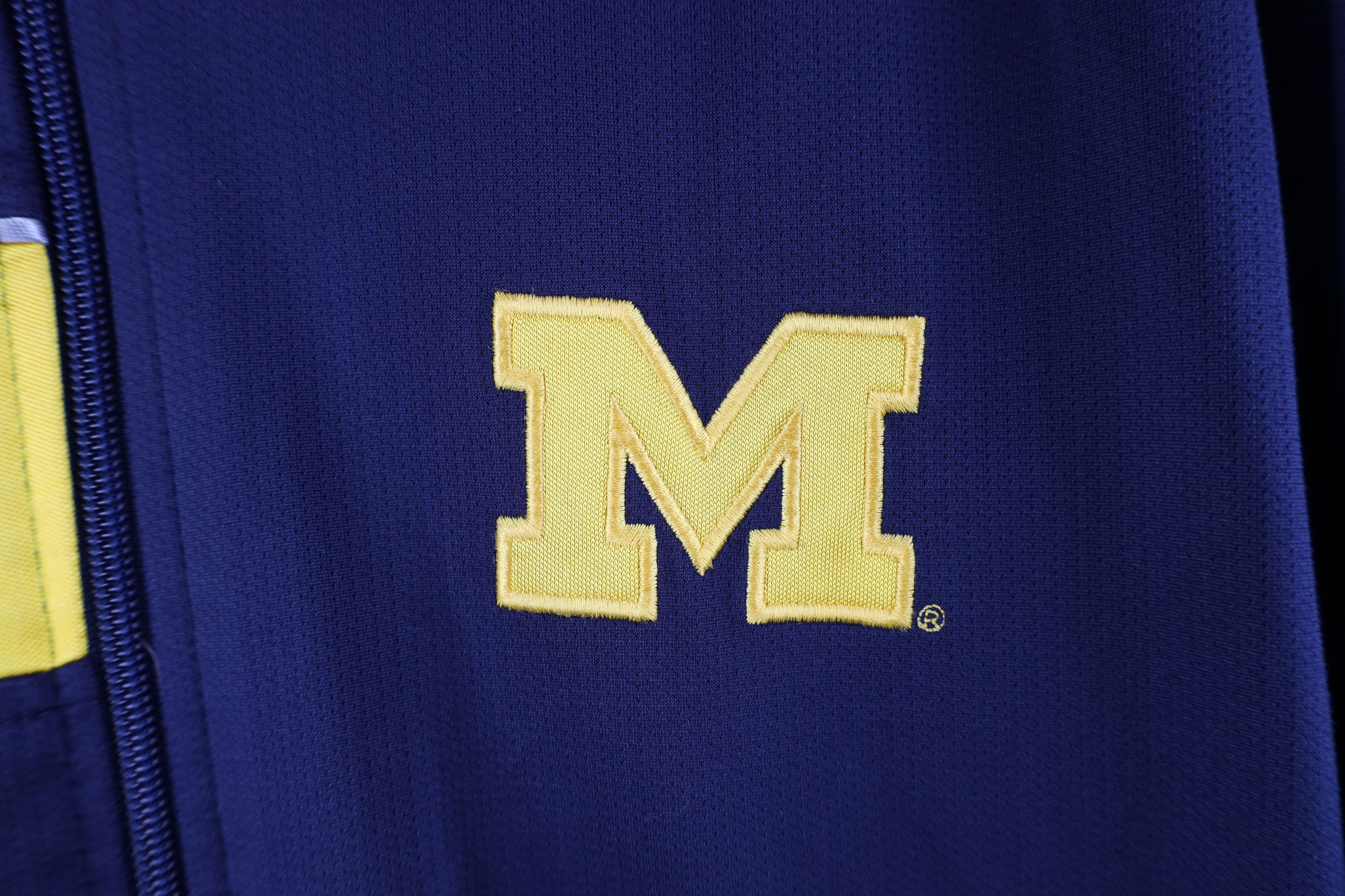 Nike × Vintage Vintage Nike Elite University of Michigan Warm Up Jacket Size US L / EU 52-54 / 3 - 5 Thumbnail
