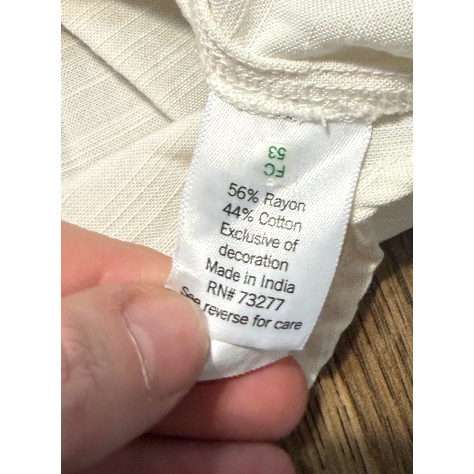 Vintage LC Lauren Conrad Shirt Women's Medium White Long Sleeve Shirt 1/4 Buttons Size M / US 6-8 / IT 42-44 - 7 Thumbnail
