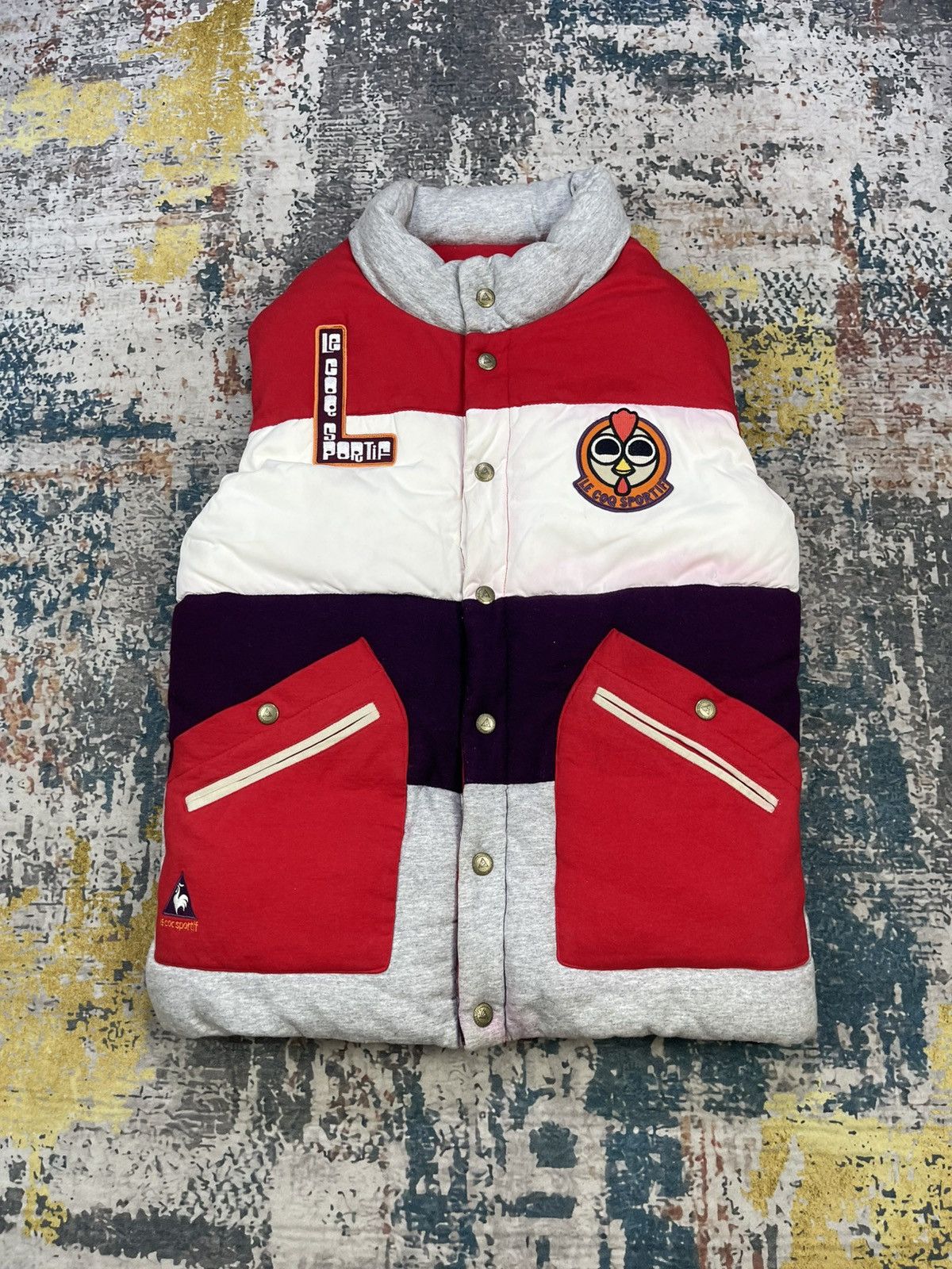 Le Coq Sportif Le Coq Sportif Back Hit Puffer Vest Size US L / EU 52-54 / 3 - 10 Thumbnail