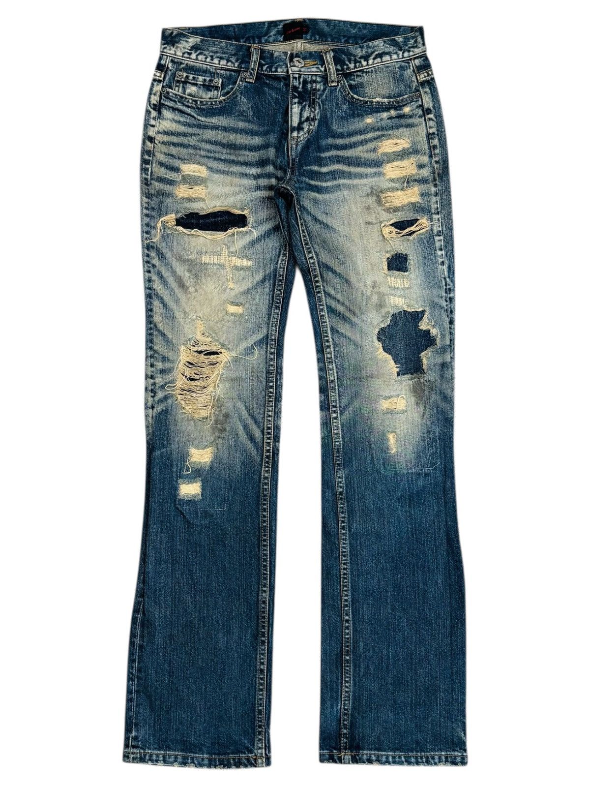 JACKROSE Archive Jackrose - Crash Denim Pants Size US 29 - 1 Thumbnail