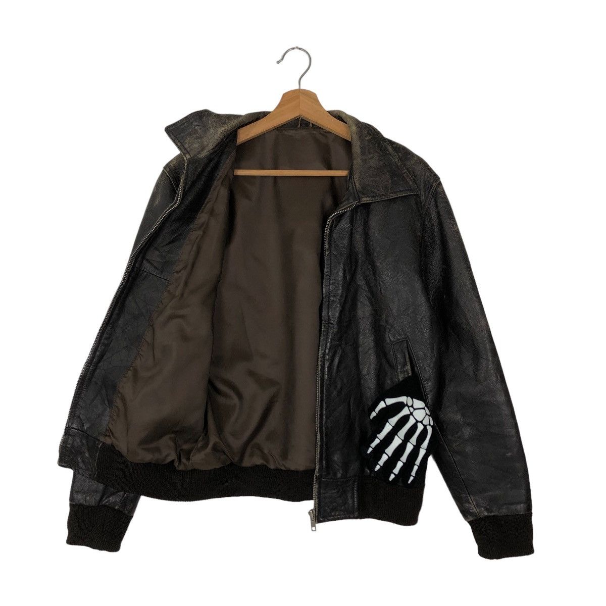 Japanese Brand 🔥80’s RARE GENUINE BOMBER LEATHER JACKET INSPIRE SCHOTT USA Size US L / EU 52-54 / 3 - 8 Thumbnail