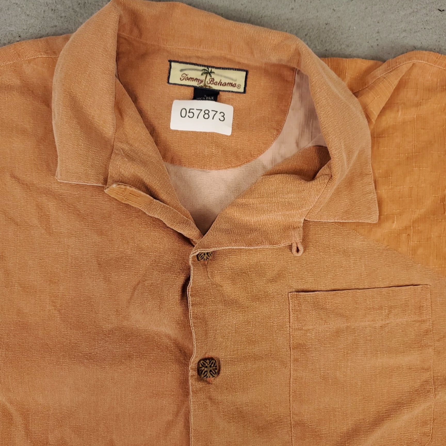 Tommy Bahama Tommy Bahama Button-Up Shirt Mens Large Orange Tropical Hawaiian Short Sleeve Silk Size US L / EU 52-54 / 3 - 2 Thumbnail