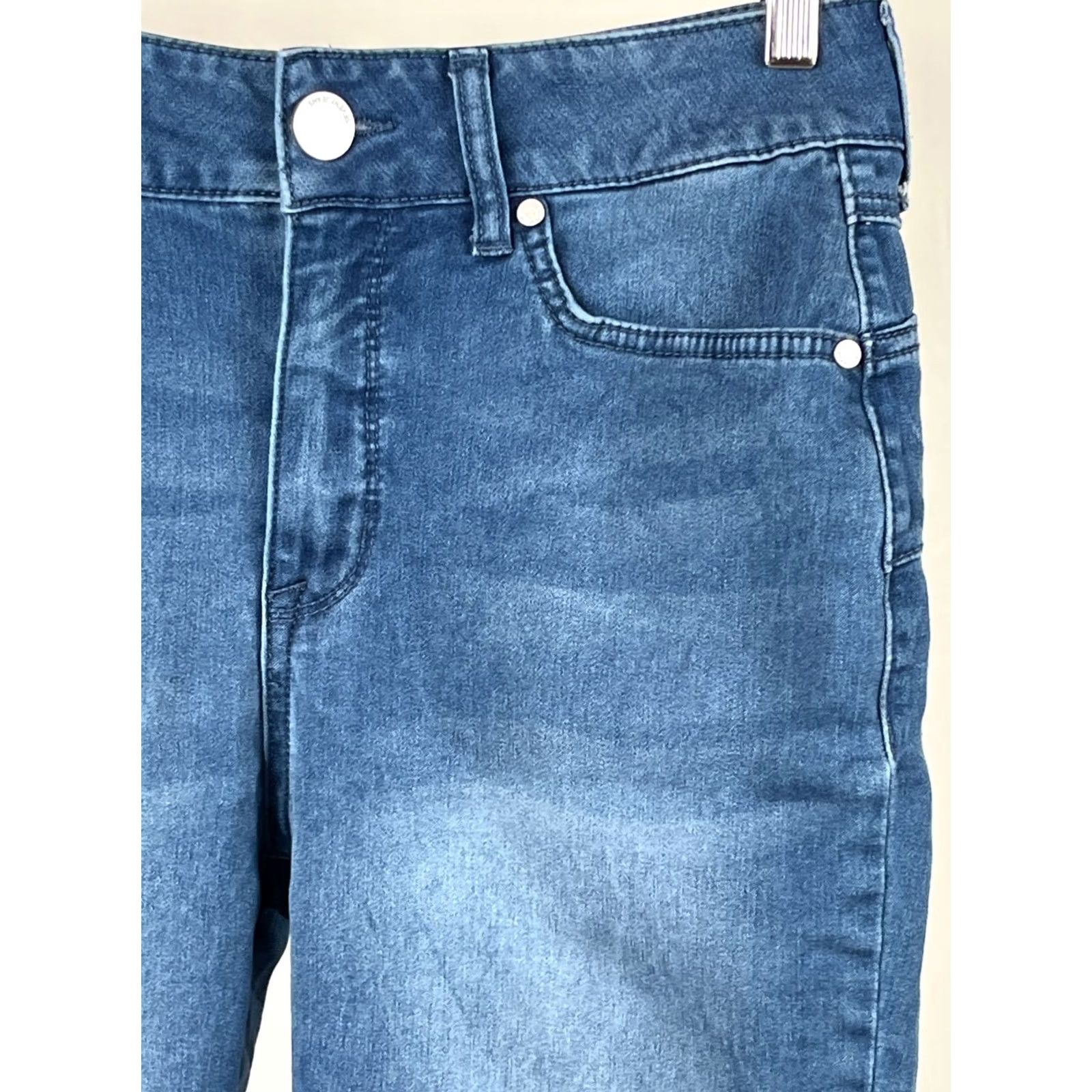Vintage Seven7 Jeans Womens 8 Booty Shaper High Rise Skinny Medium Wash Stretch Denim Jeans - Blue Size 30" / US 8 / IT 44 - 2 Thumbnail