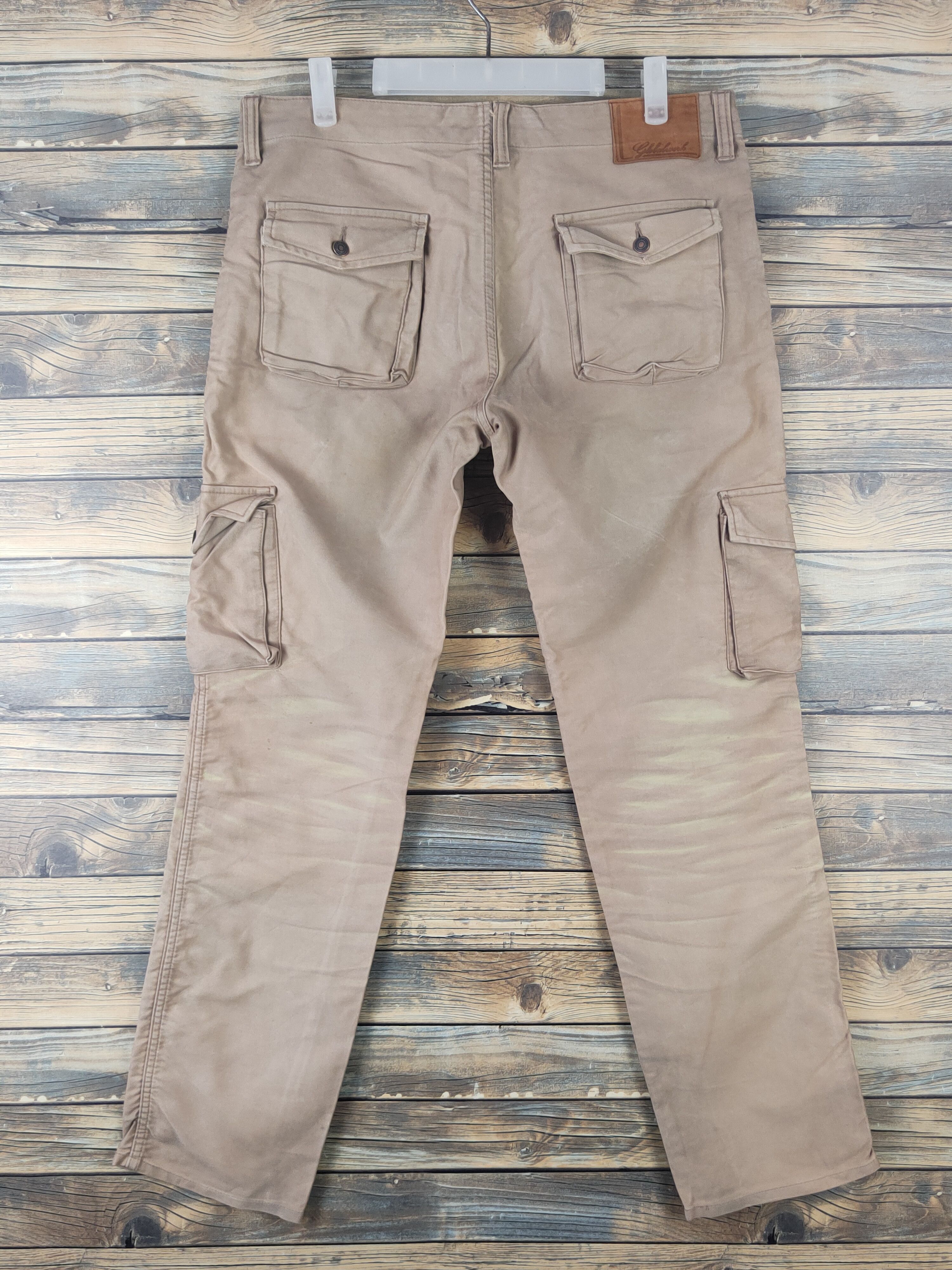Global Work DL Global Work Light Brown Multipocket Cargo Pants #1648 Size US 34 / EU 50 - 7 Thumbnail