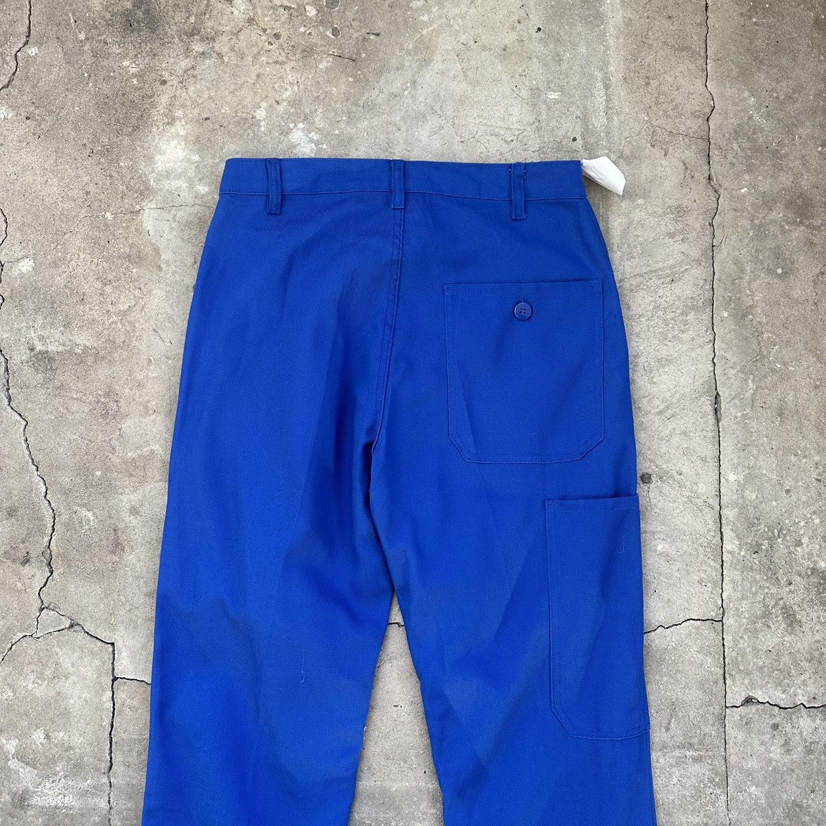 Other 1970ʼs Vintage French utility HBT Sanfor Cotton Work Pants Size US 30 / EU 46 - 9 Thumbnail