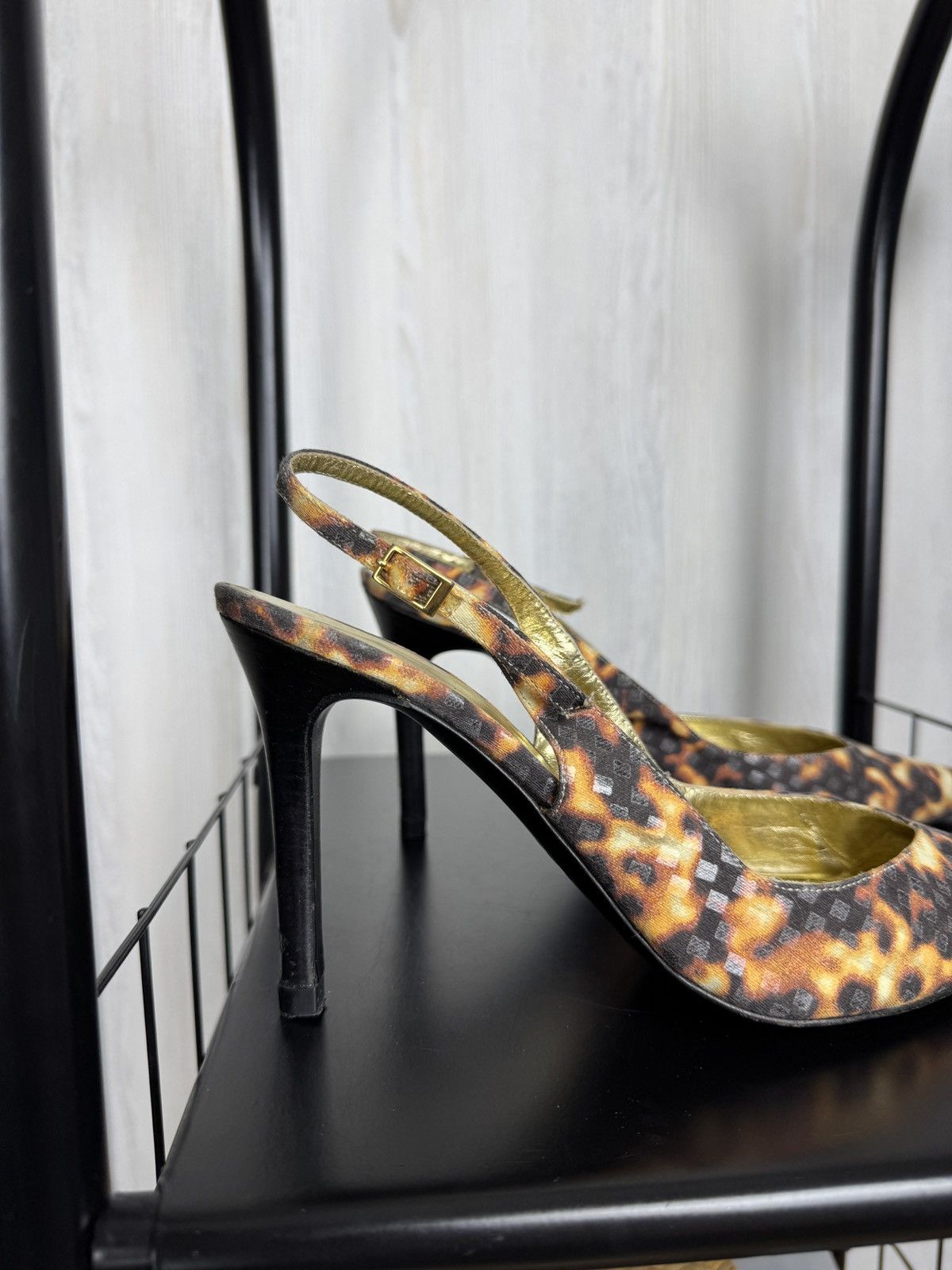 Roberto Cavalli Roberto Cavalli animal pattern leopard slingback heels Size US 9 / IT 39 - 3 Thumbnail