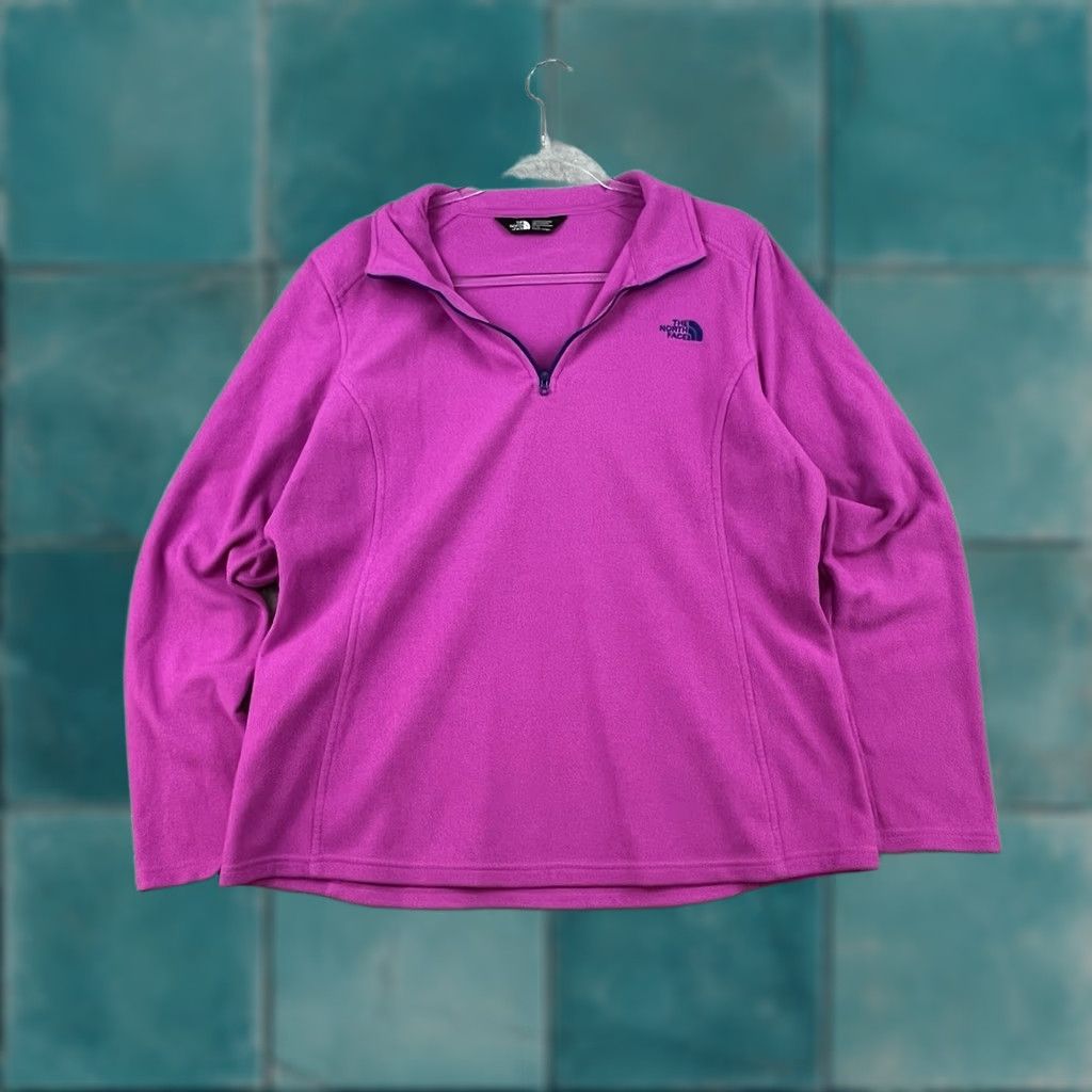 The North Face The North Face Women's Jacket Regular Long Sleeve Fleece Full Zip Purple Size M / US 6-8 / IT 42-44 - 1 Thumbnail