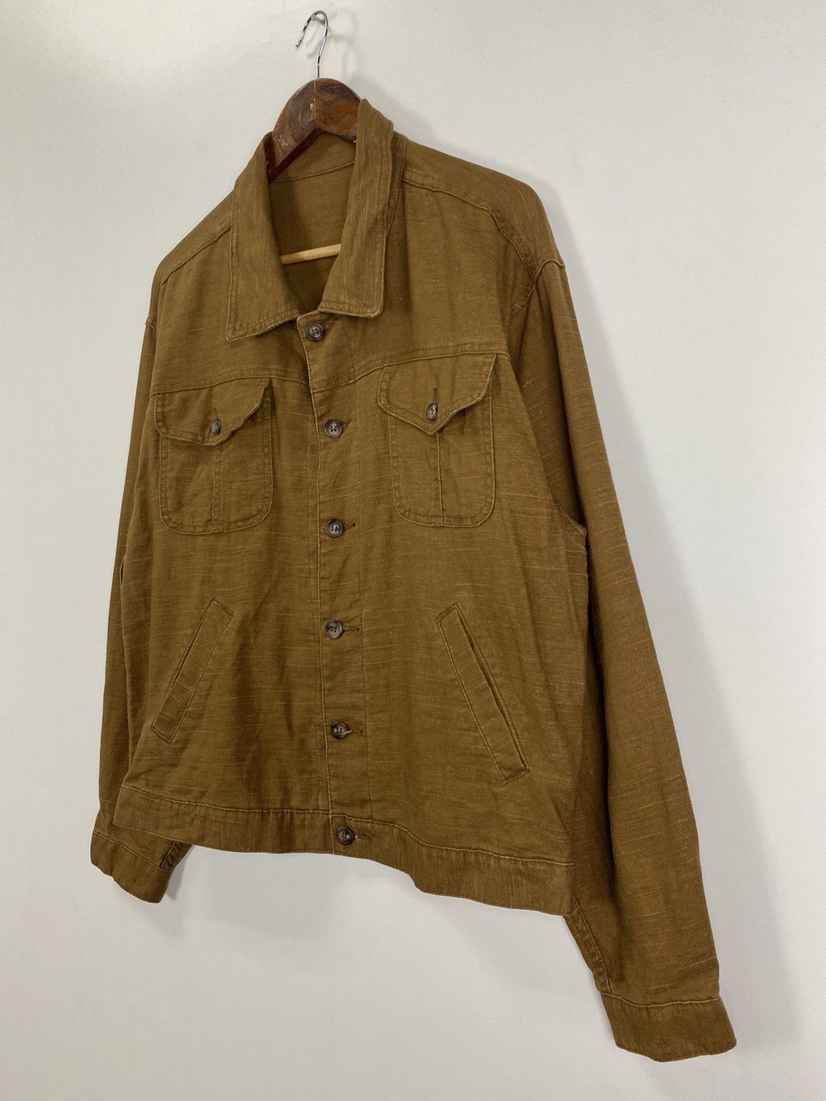 Japanese Brand × Vintage Vintage Linen Jacket Size US XL / EU 56 / 4 - 4 Thumbnail