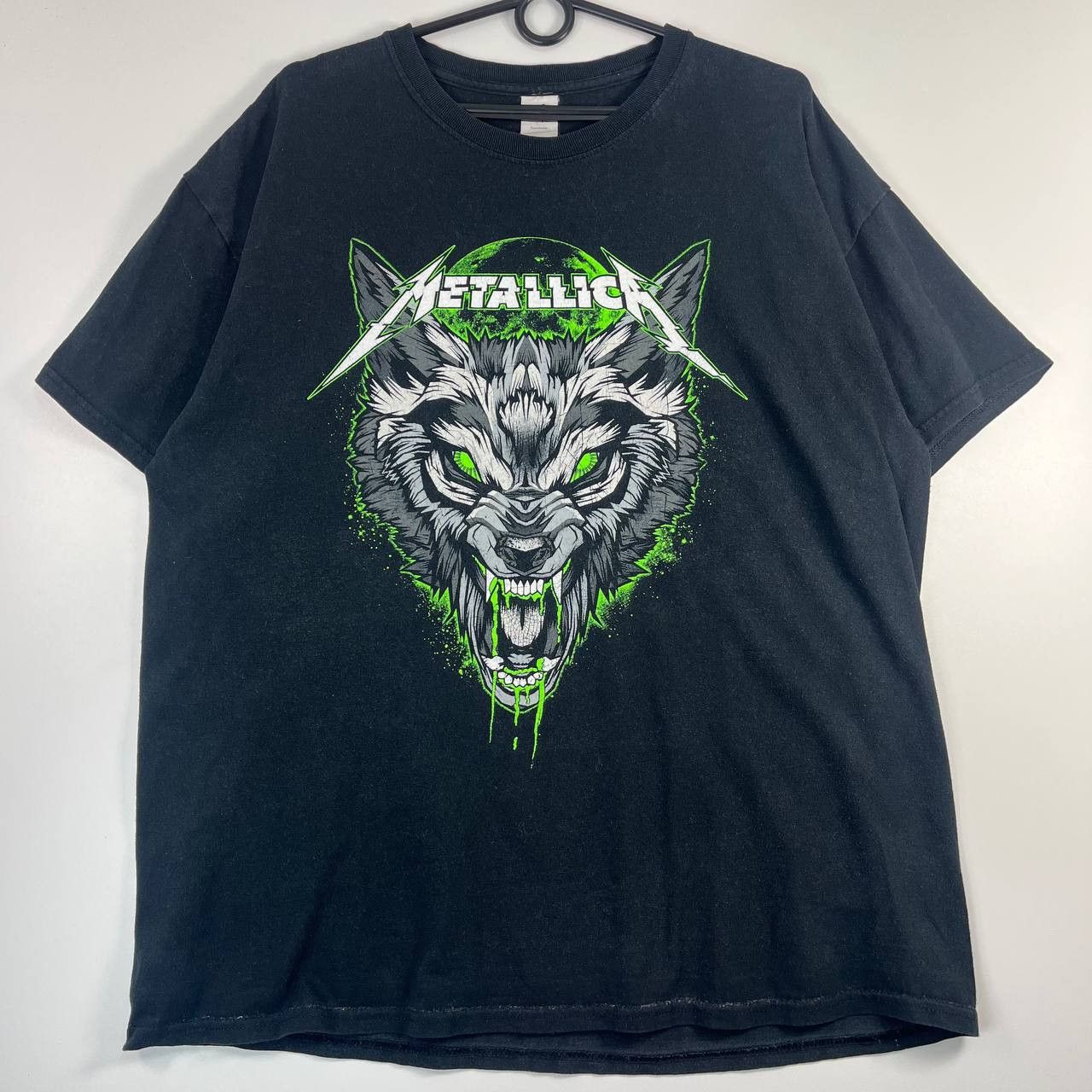 Gildan Metallica Wolf Graphic Band T Shirt Black Gildan Heavy Sz XL Size US XL / EU 56 / 4 - 1 Thumbnail