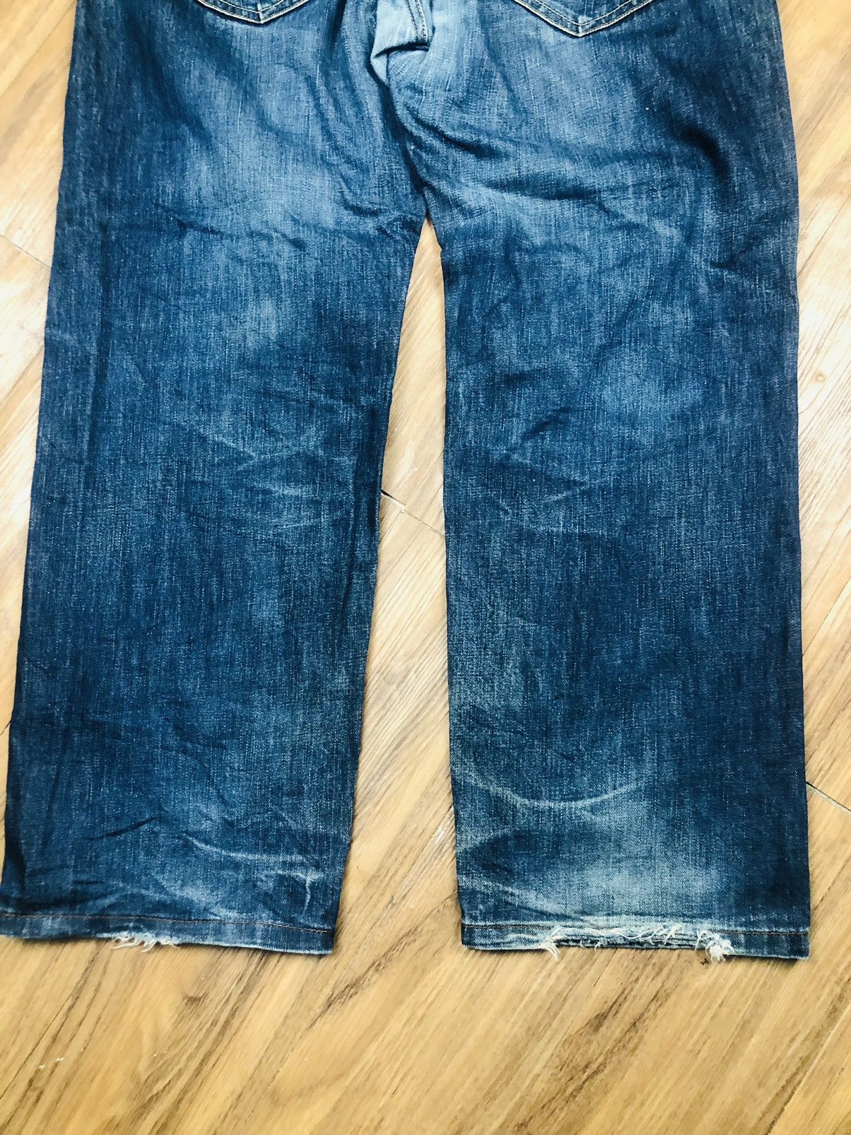 If Six Was Nine Authentic Fine Denim Distress Jeans (37) Size US 36 / EU 52 - 12 Thumbnail