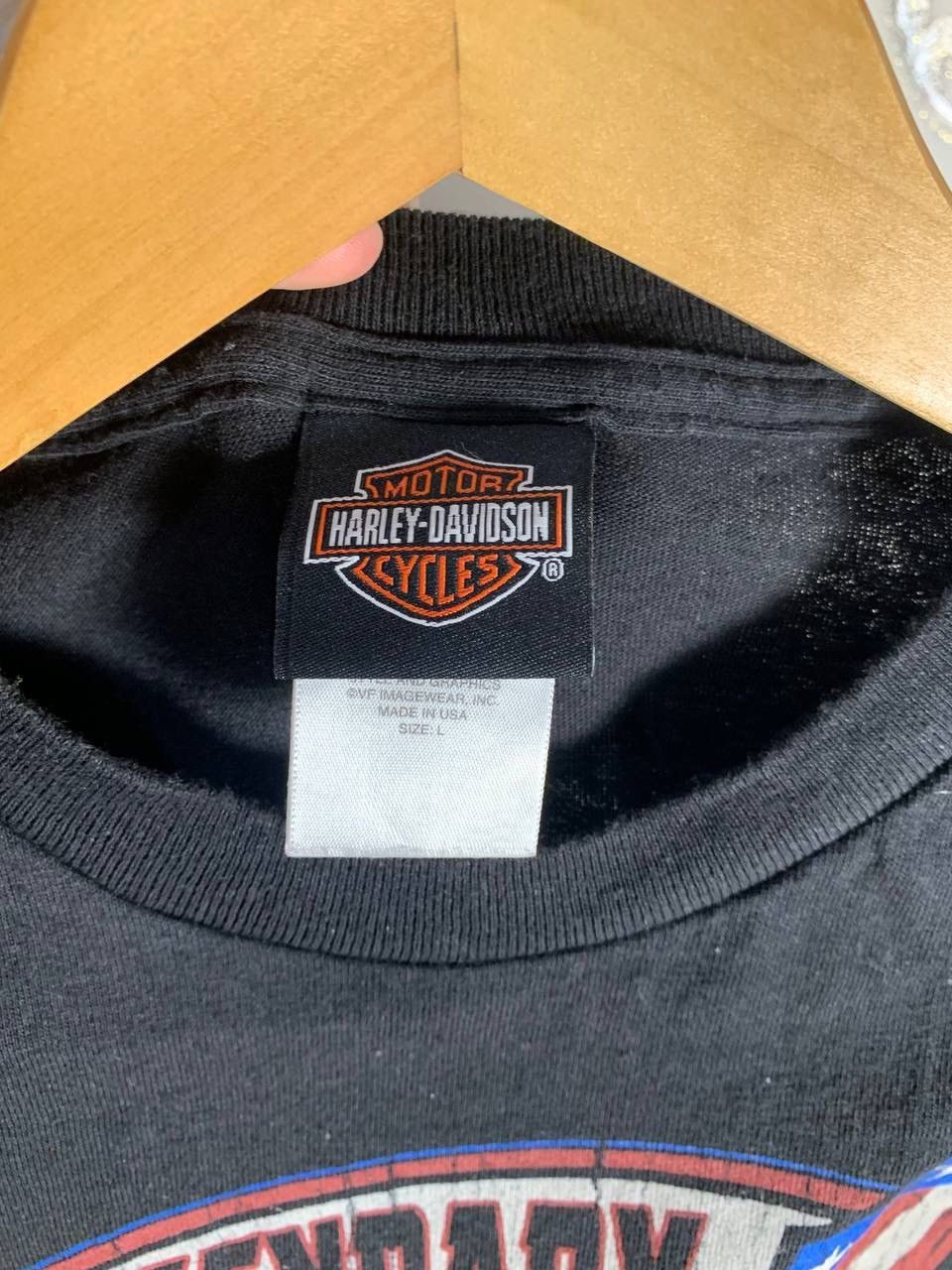 Harley Davidson VERY RARE HARLEY DAVIDSON MOTORCYCLE DOUBLE PRINTED T-SHIRT Size US M / EU 48-50 / 2 - 3 Thumbnail