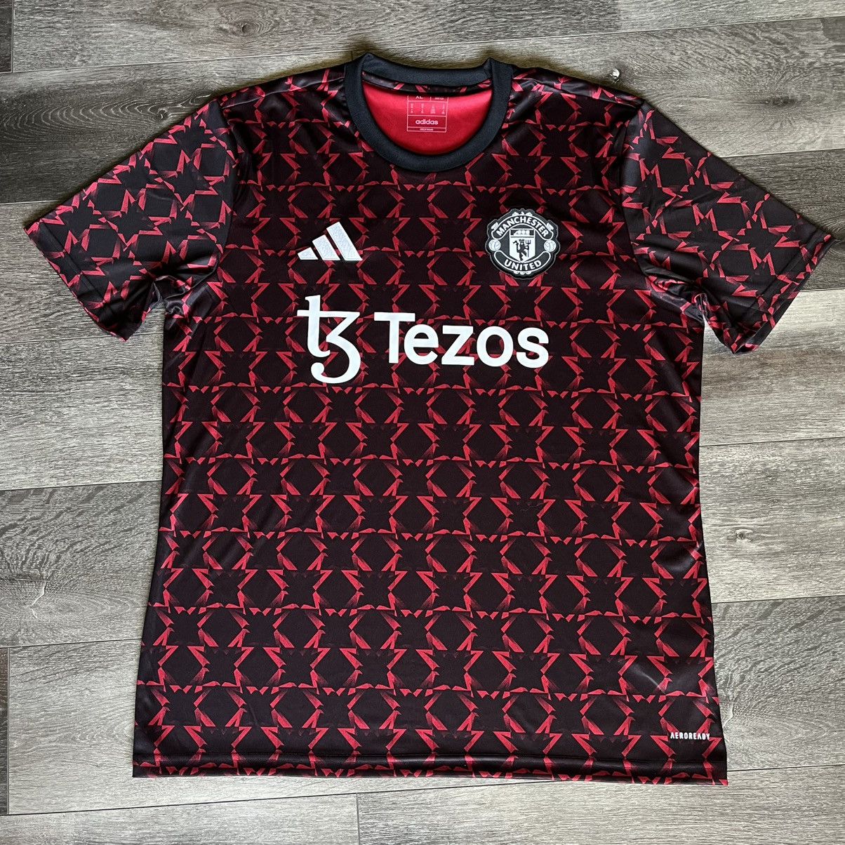 Adidas adidas Manchester United Pre-Match Top Soccer Jersey Home Size US XL / EU 56 / 4 - 1 Thumbnail