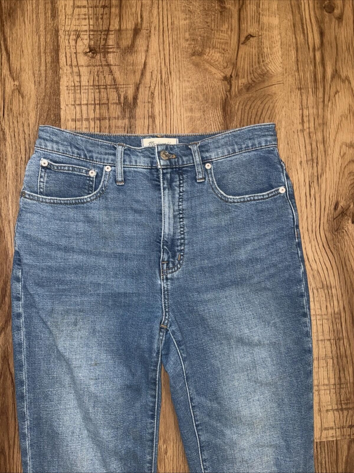 Madewell Madewell Slim Demi Boot Jeans Blue Denim Stretch High Rise Size 27" / US 4 / IT 40 - 2 Thumbnail