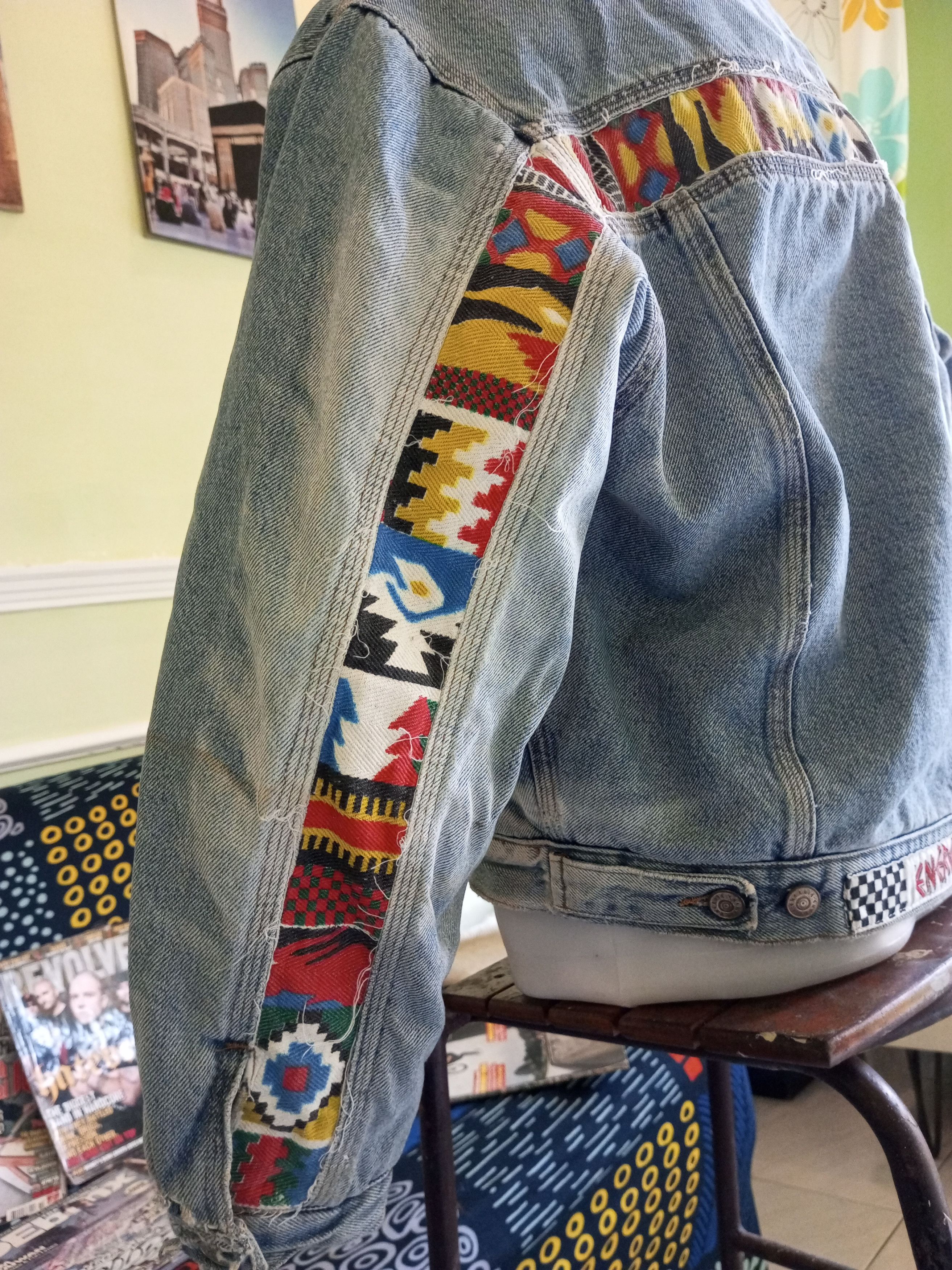 Energie Vintage Energie denim jacket patchwork Aztec Patern Size US M / EU 48-50 / 2 - 4 Thumbnail