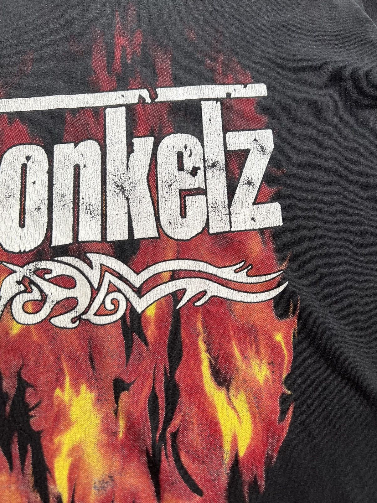 Band Tees Vintage Bohse Onkelz Flame Band Rock T-shirt Size US XL / EU 56 / 4 - 7 Thumbnail