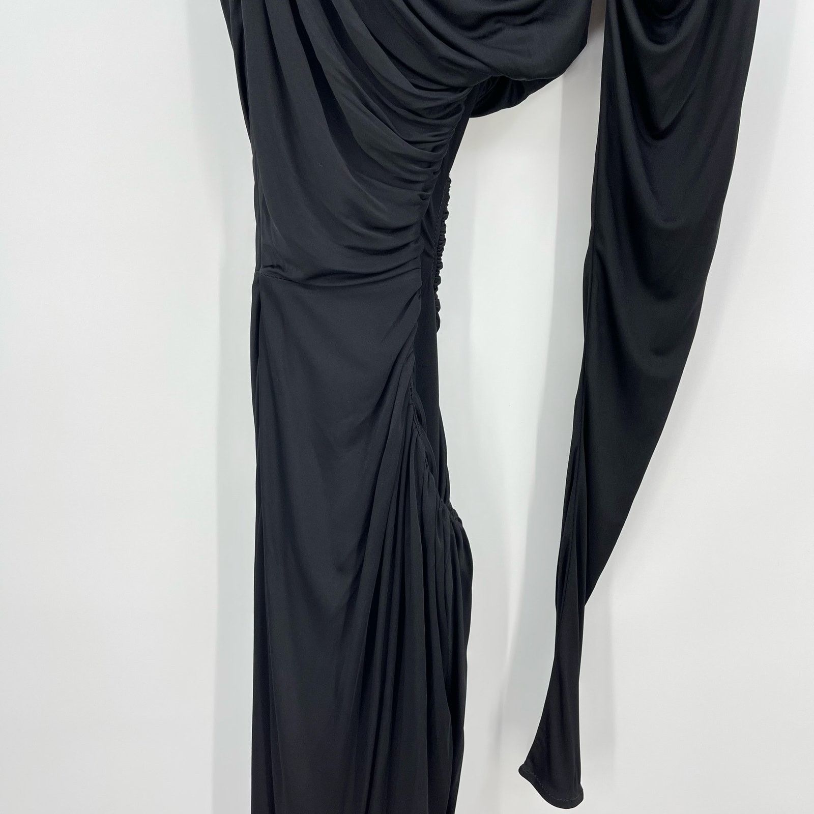 Other Atlein | NWT One Sleeve Ruched Cut Out Dress Black FR 34 XS Size XS / US 0-2 / IT 36-38 - 12 Thumbnail