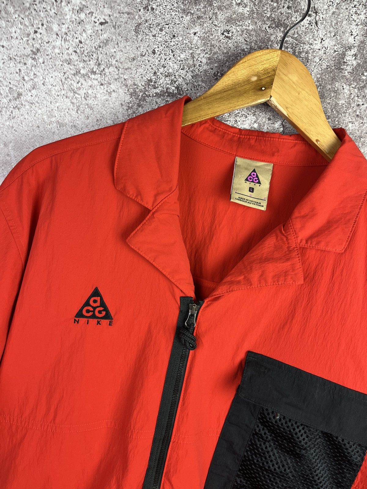 Nike ACG Nike ACG Technical Zip Shirt Red Mesh Panel Utility Outdoor Size US L / EU 52-54 / 3 - 2 Thumbnail