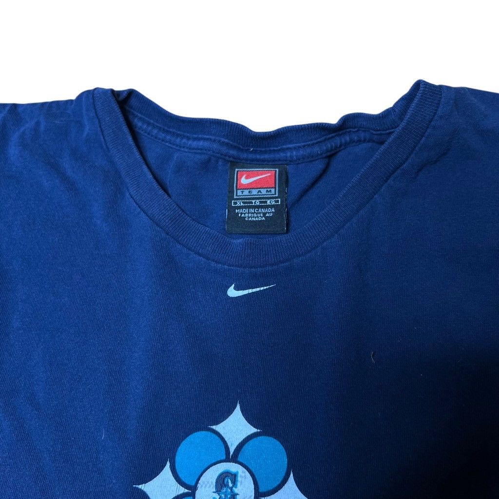 Nike Y2K Nike Center Swoosh Seattle Mariners Cropped T Shirt XL Size US XL / EU 56 / 4 - 3 Thumbnail