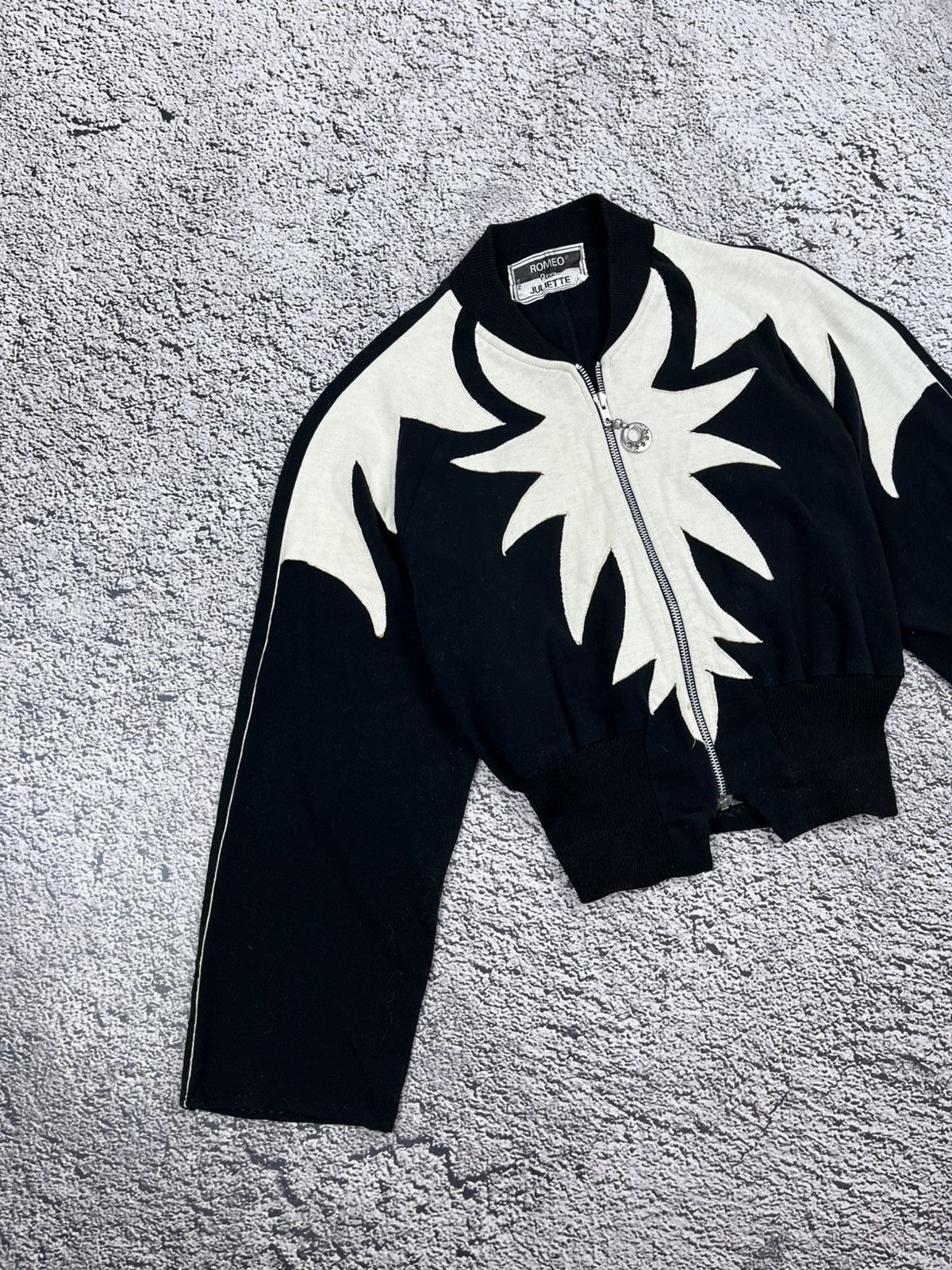 Japanese Brand Vintage AvantGarde Custom Patchwork zip up light bomber Size S / US 4 / IT 40 - 2 Thumbnail