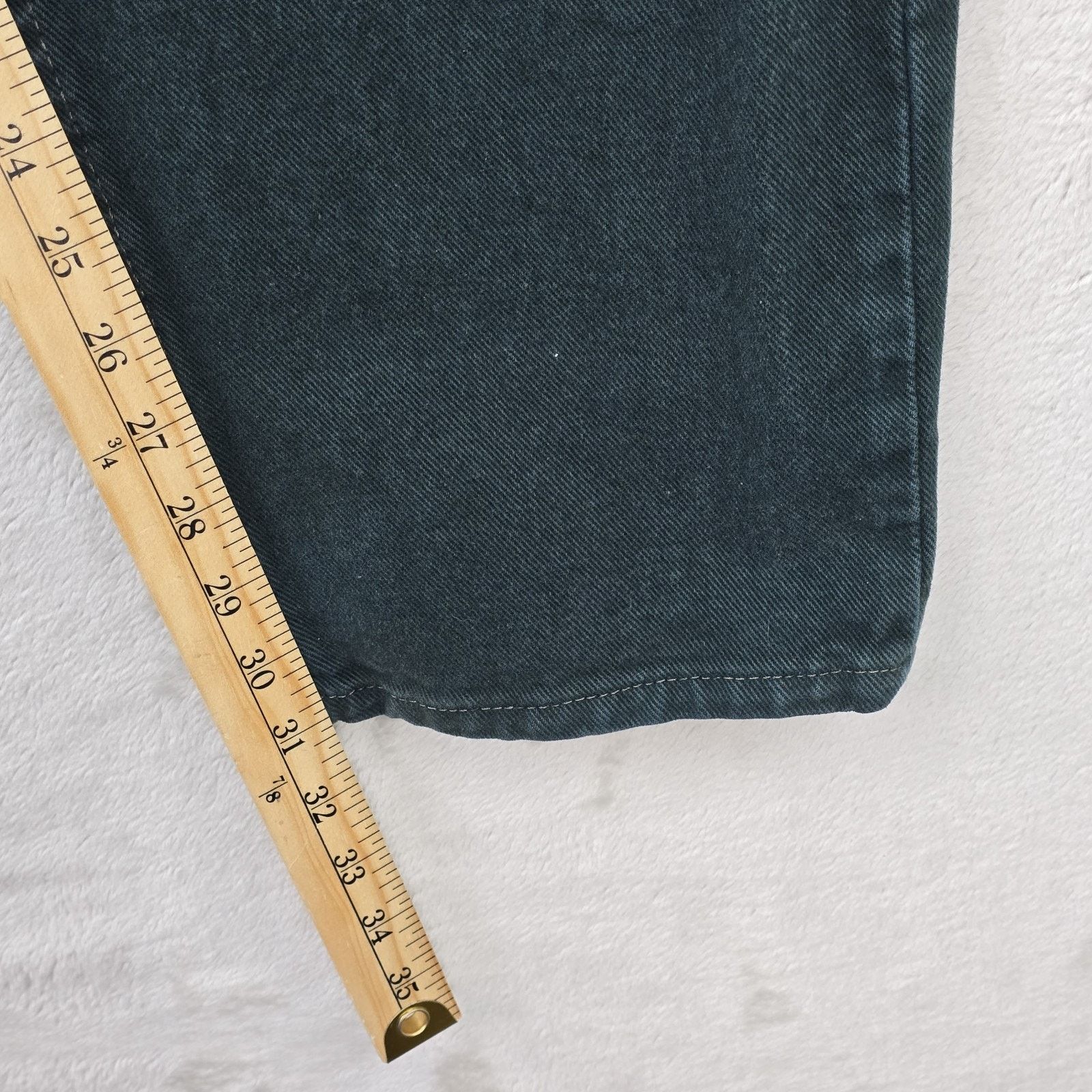 Levi's Vintage Levis Jeans Mens 36x32 (Fits 35x31) Green 550 90s Size US 36 / EU 52 - 12 Thumbnail
