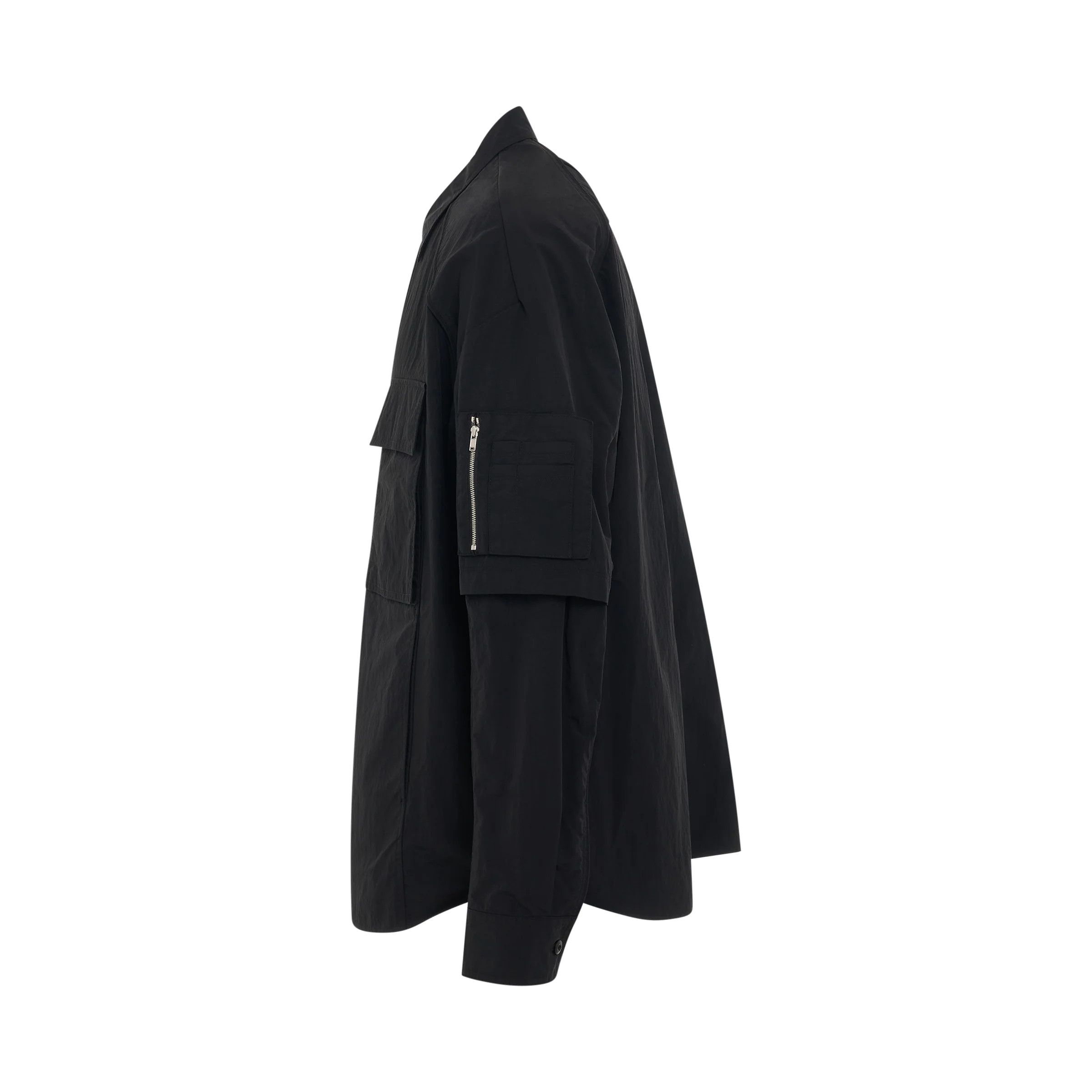 Juun.J o1mris0824 Nylon Shirt in Black Size US M / EU 48-50 / 2 - 3 Thumbnail