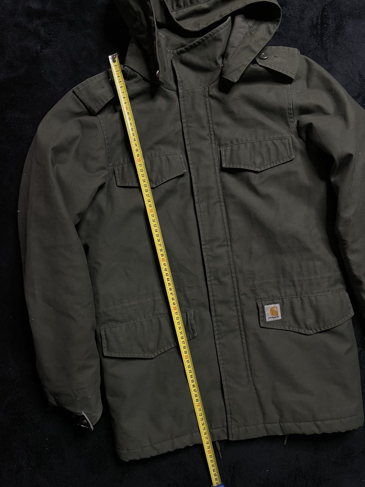 Carhartt Vintage Carhartt Hickman Coat Jacket Dark Green Unisex Size US S / EU 44-46 / 1 - 13 Thumbnail