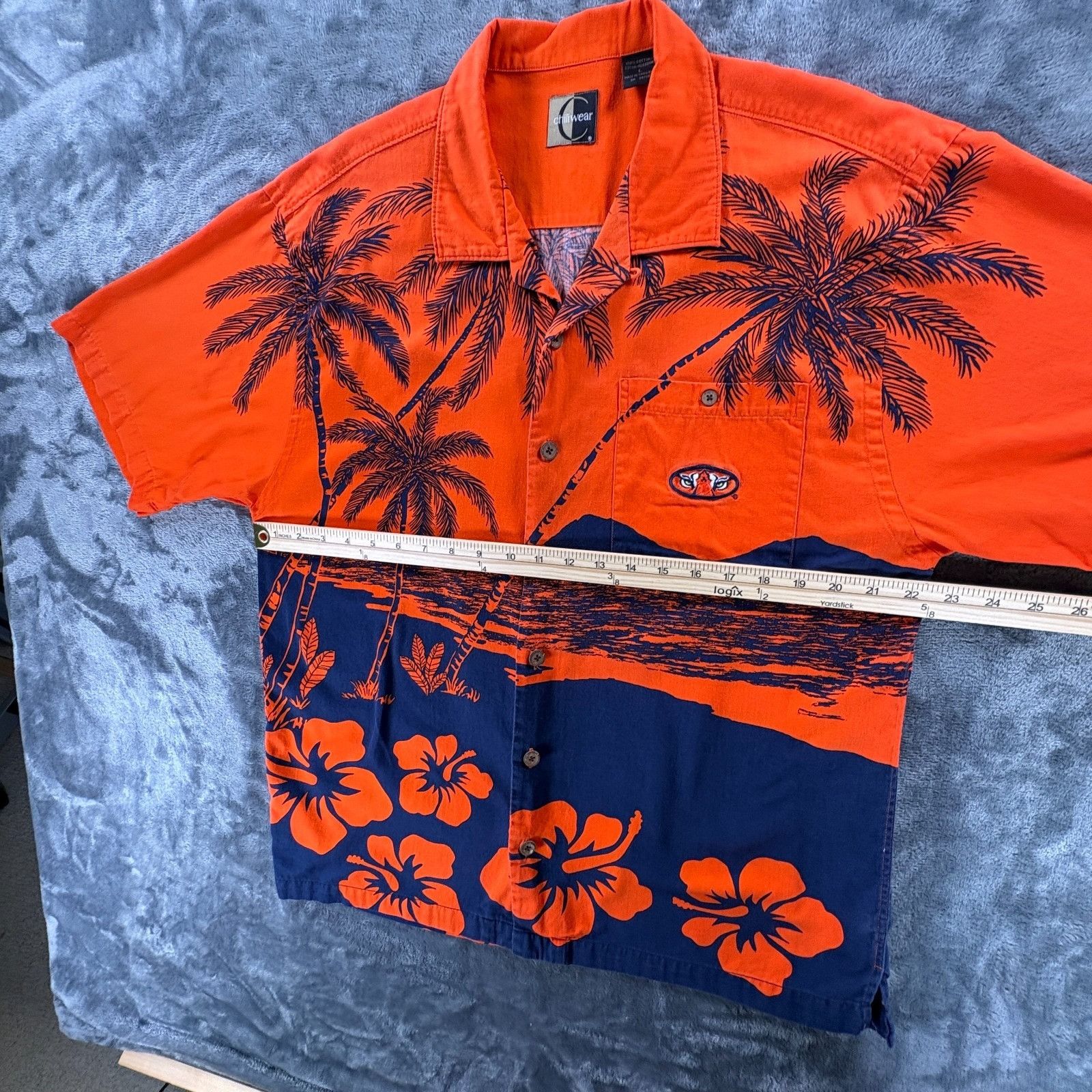 Other Chiliwear Hawaiian Shirt Men L University of Auburn Tigers W Size US L / EU 52-54 / 3 - 15 Thumbnail