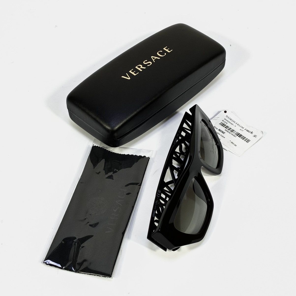 Versace Versace 53mm Irregular Sunglasses VE4432U 523211 Black NEW Size ONE SIZE - 11 Thumbnail