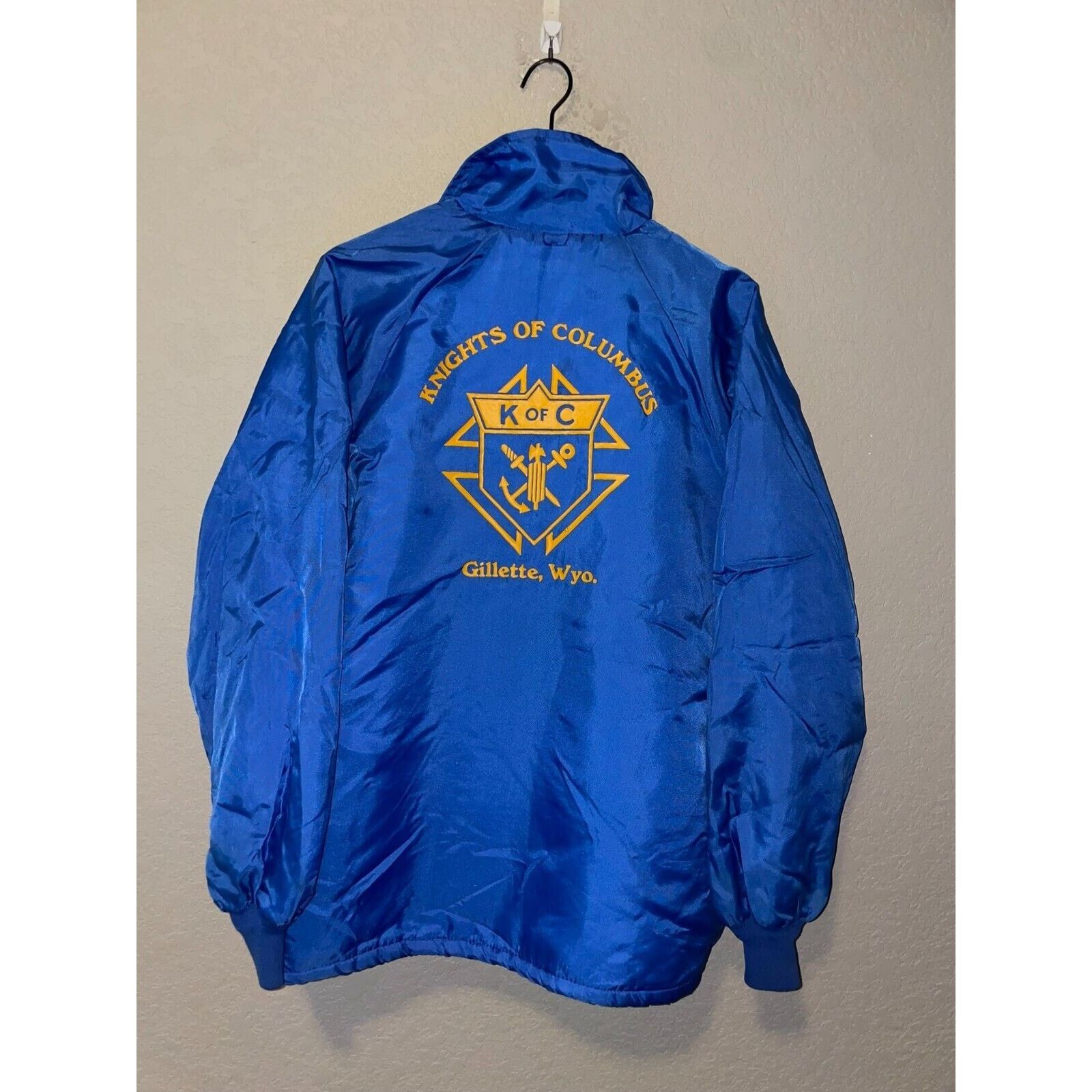 Vintage Vintage Knights Of Columbus Jacket Gillette Blue 80s VTG L Size US XL / EU 56 / 4 - 9 Thumbnail