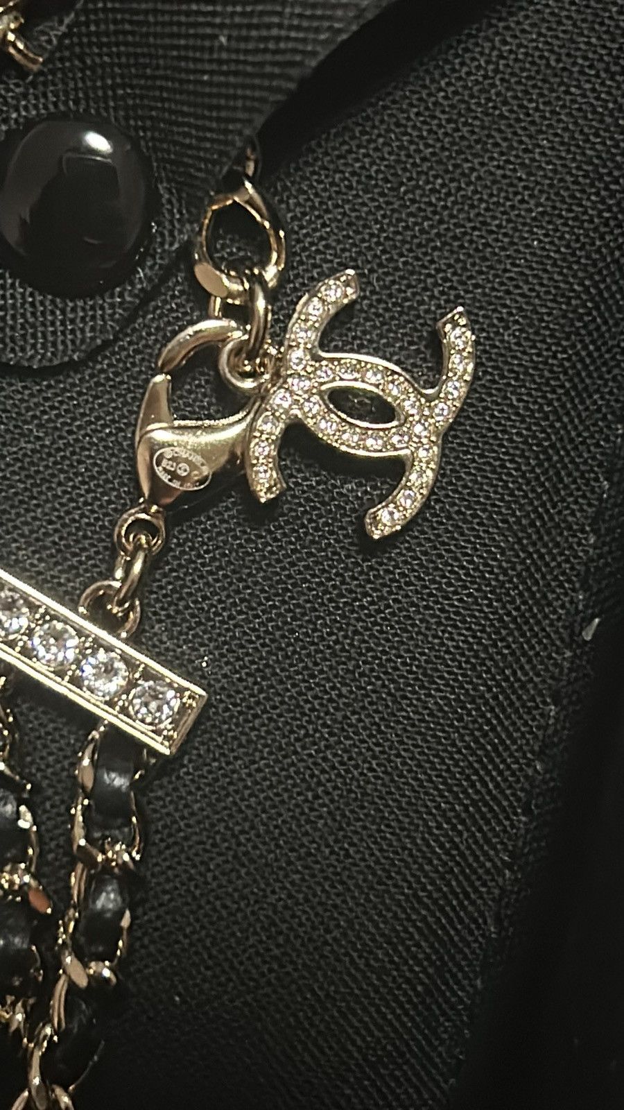 Chanel Chanel Star Metal and Lamb Leather Choker Necklace Size ONE SIZE - 5 Thumbnail
