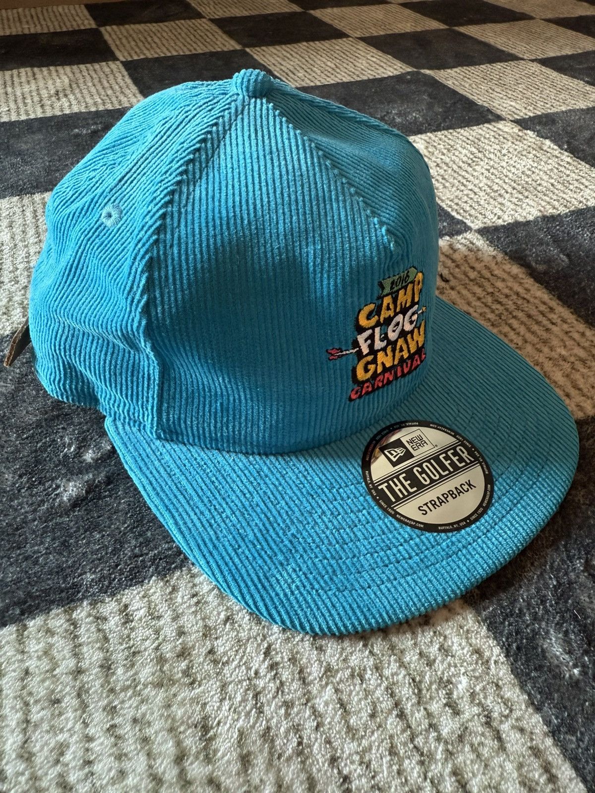 Golf Wang Tyler The Creator Camp Flog Gnaw Corduroy New Era Strapback Size ONE SIZE - 3 Thumbnail