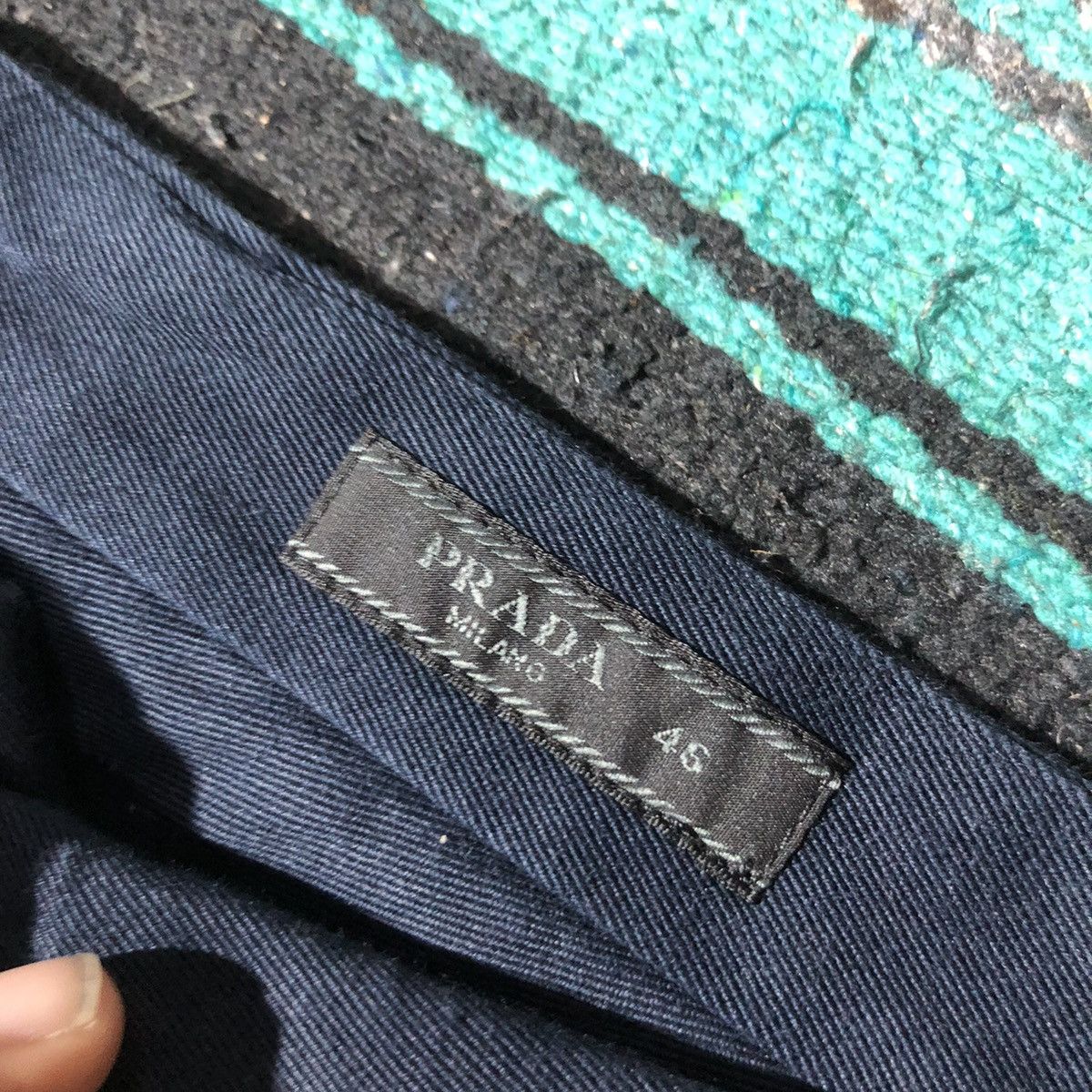 Prada Prada Navy Cotton Pants Size US 32 / EU 48 - 8 Thumbnail