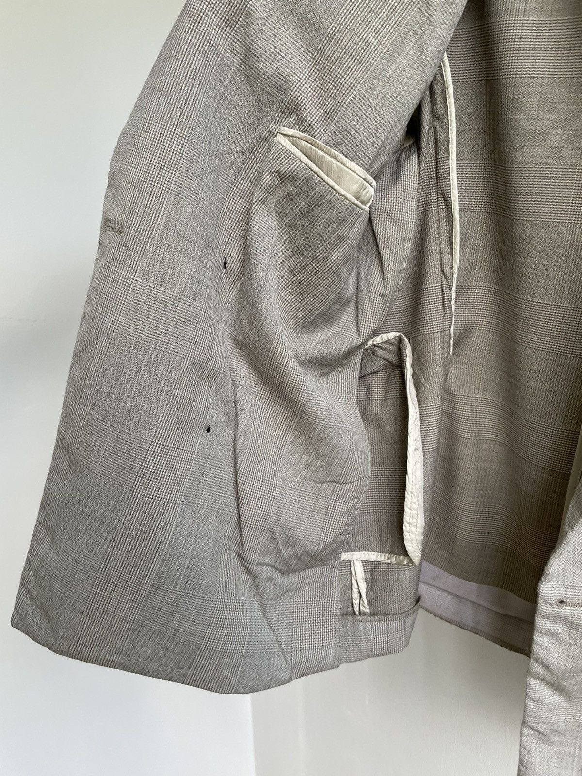 Our Legacy OUR LEGACY Blazer 100% Virgin Wool Beige Tweed Size 46S - 19 Thumbnail