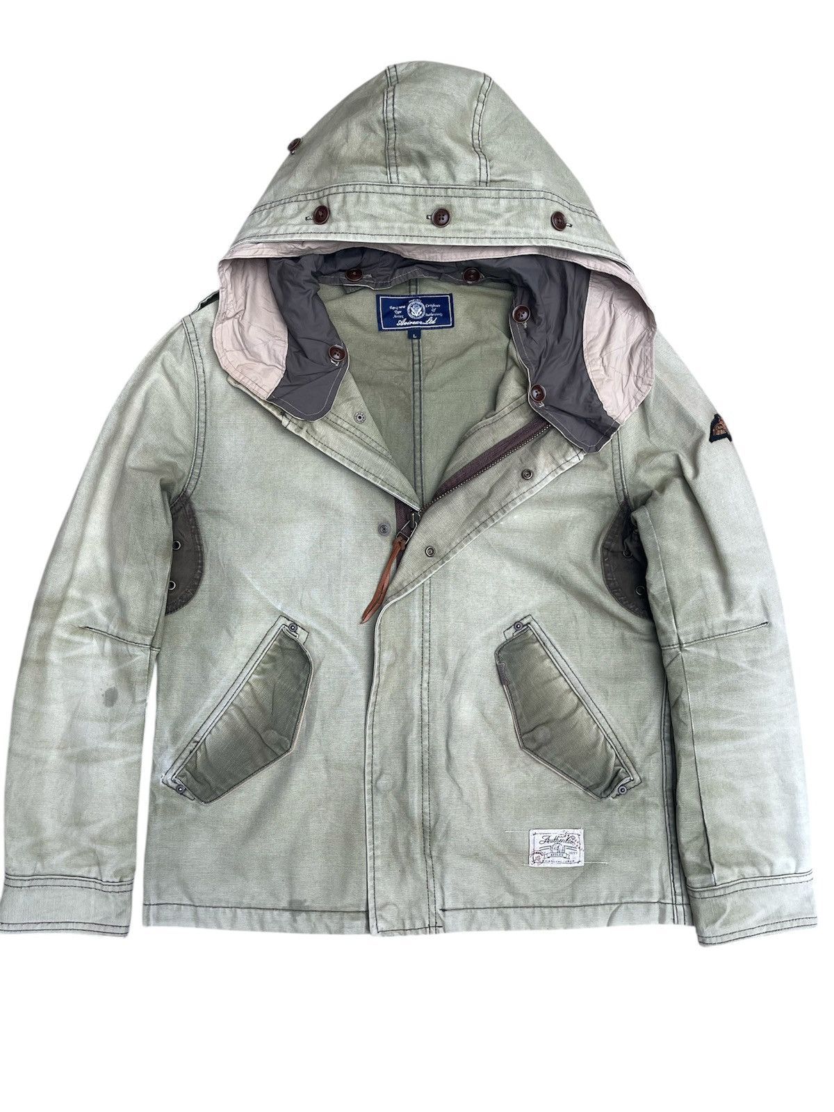 Avirex Avirex Zip Button Jacket Military Patch, Oversized Pockets Size US M / EU 48-50 / 2 - 3 Thumbnail