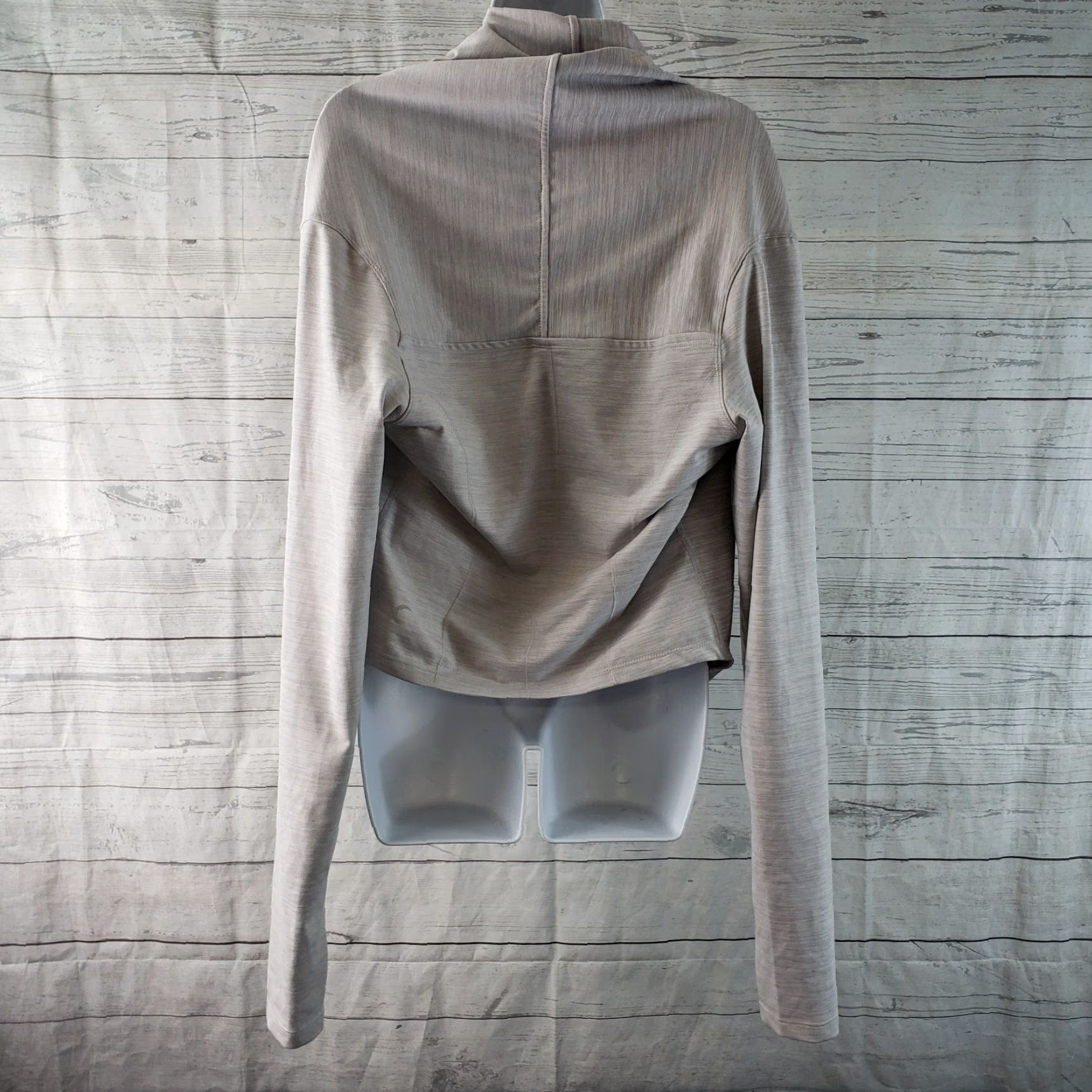 Vintage Zyia Womens Haze Yoga Wrap Long Sleeve Gray Size M Medium Crossover Front Activewear Womens Size M / US 6-8 / IT 42-44 - 3 Thumbnail