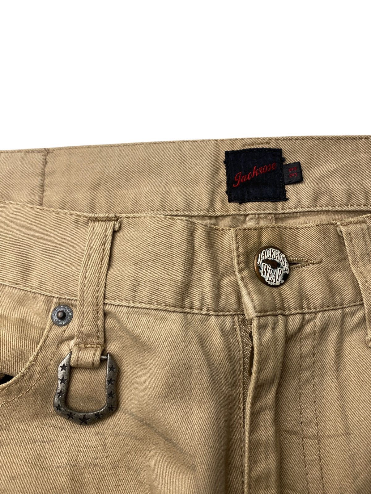 If Six Was Nine 2000's Jackrose Clawmark Boro Buckle Pants Size US 33 - 6 Thumbnail