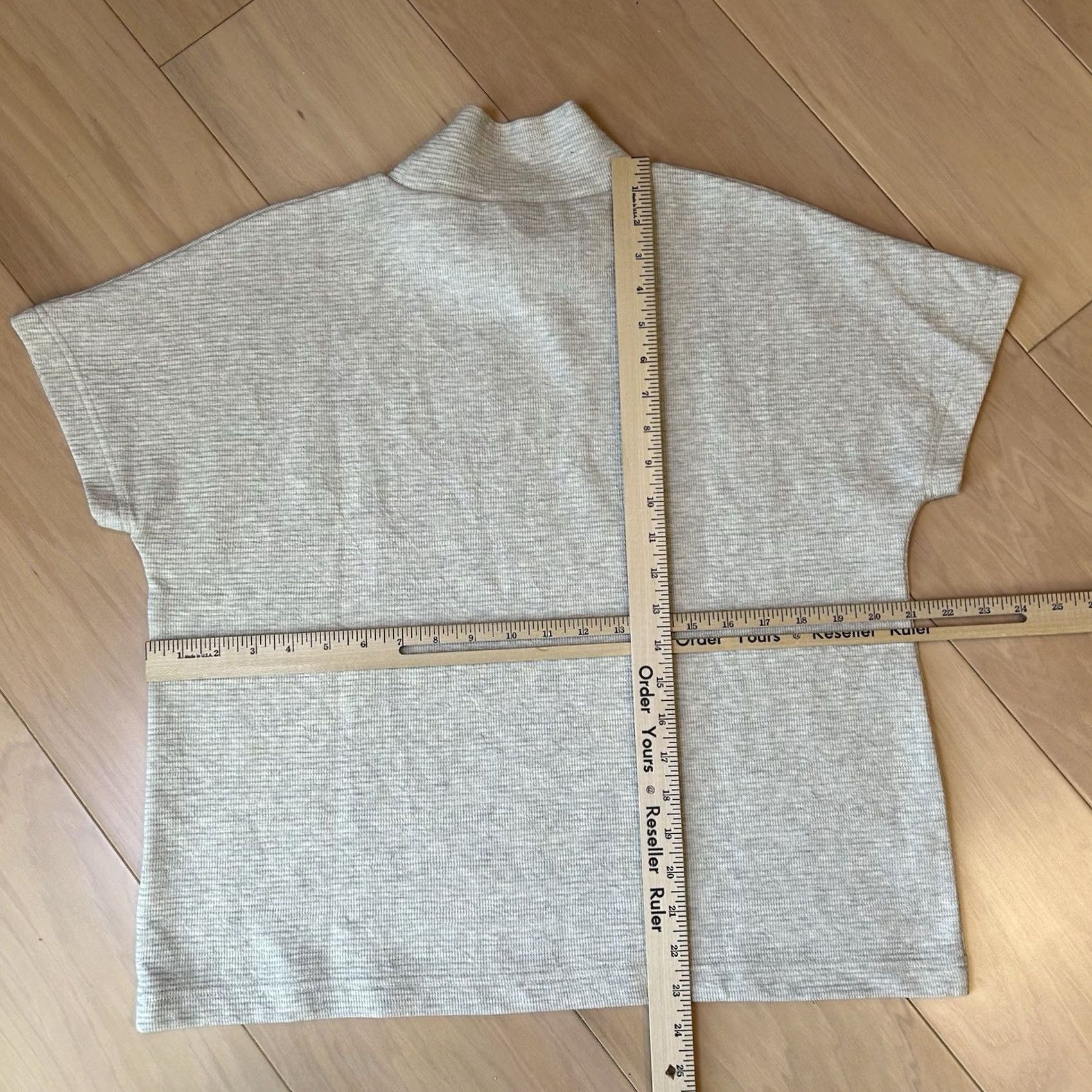 Vintage Haven Well Within Cozy Knit Mockneck Top Short Sleeve Women’s Small Ivory Cotton Polyester Spandex Knit Logo T-Shirt Vintage No Mens? Size S / US 4 / IT 40 - 5 Thumbnail