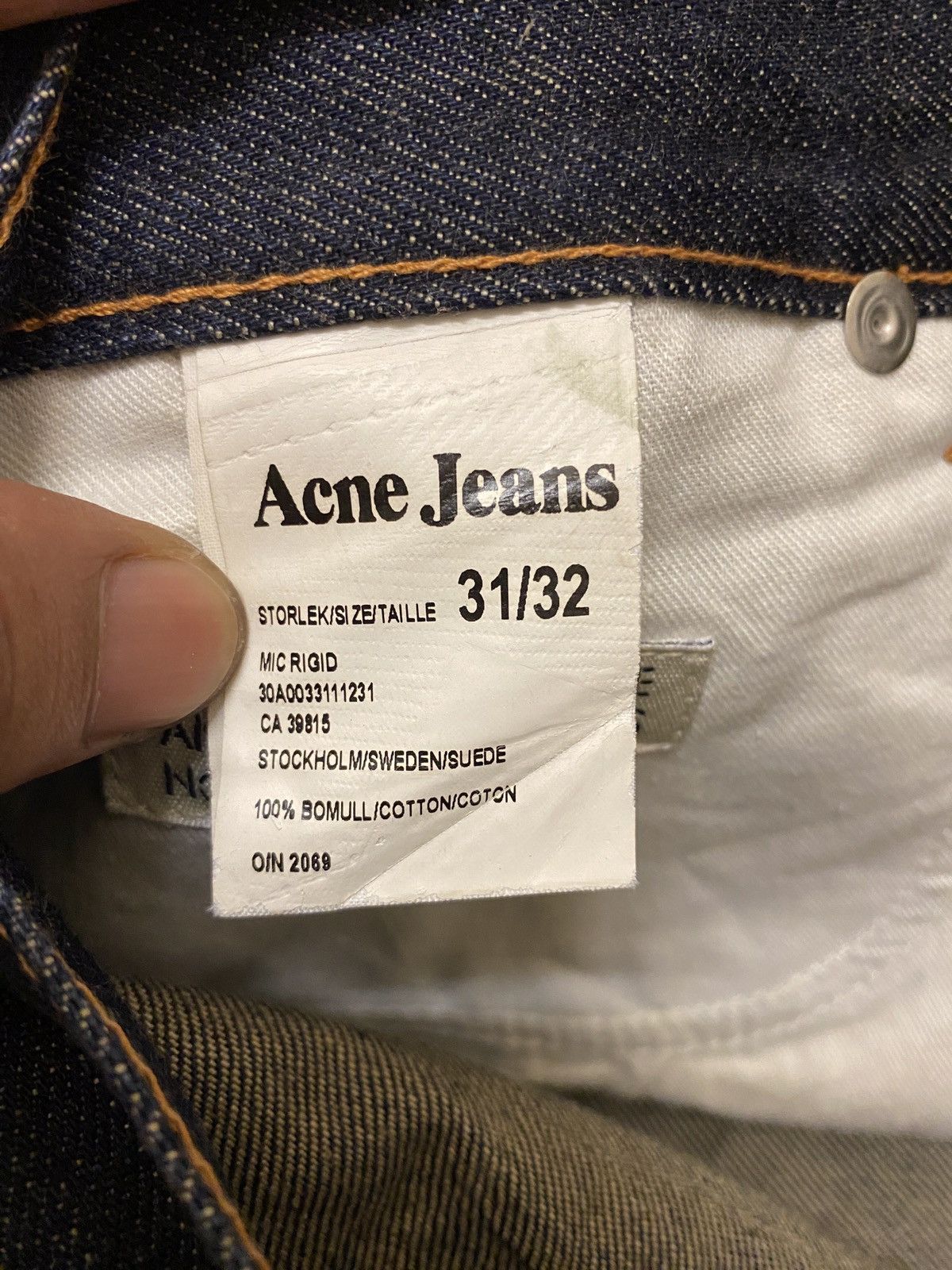 Acne Studios Acne Jeans Mic Rigid Size US 31 - 10 Thumbnail
