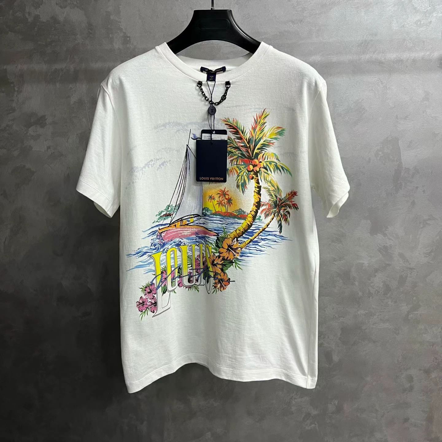 Louis Vuitton louis vuitton white graphic short sleeve t-shirt Size US M / EU 48-50 / 2 - 1 Thumbnail