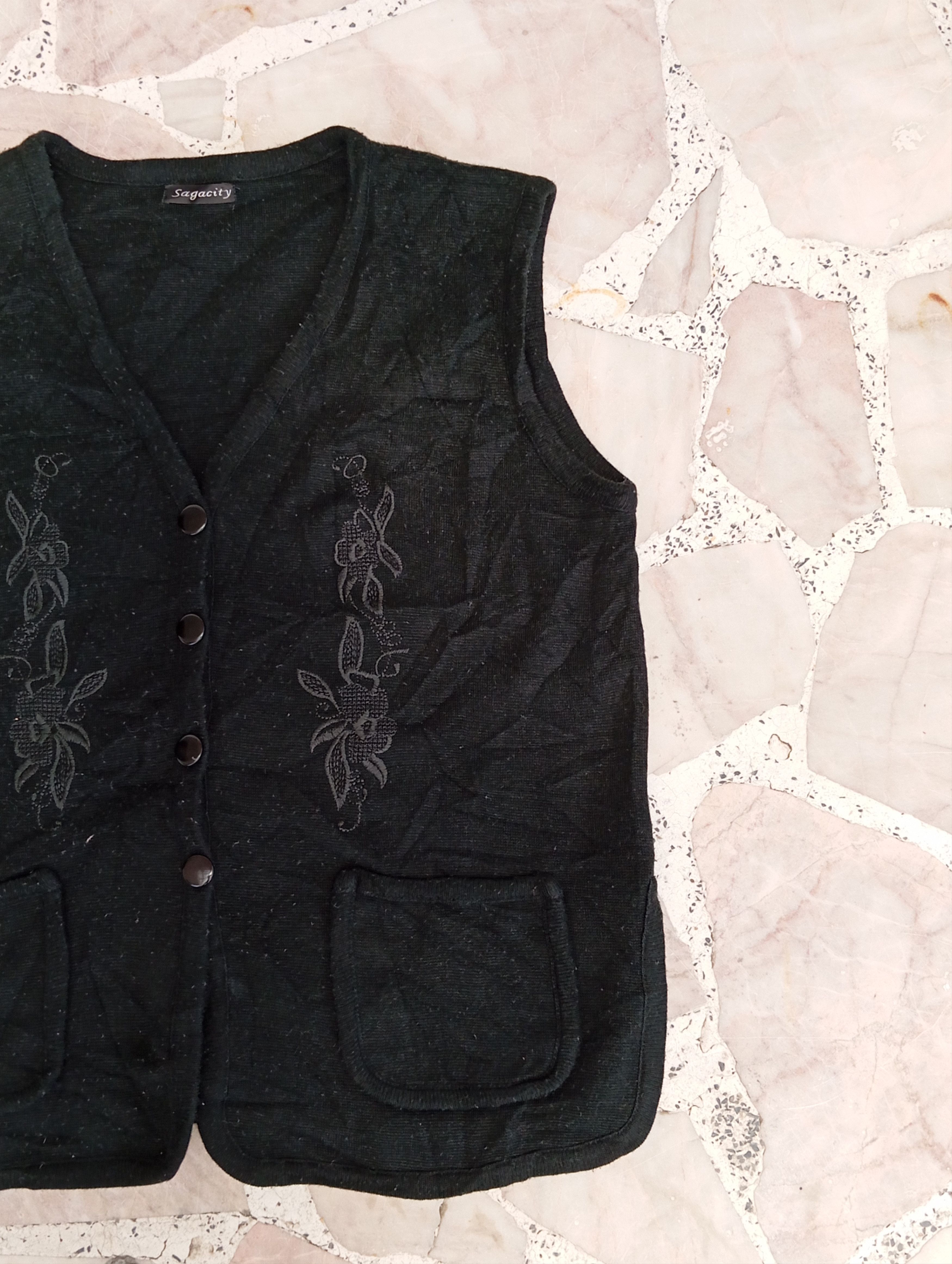 Japanese Brand Beautiful Floral Vest Size M / US 6-8 / IT 42-44 - 3 Thumbnail